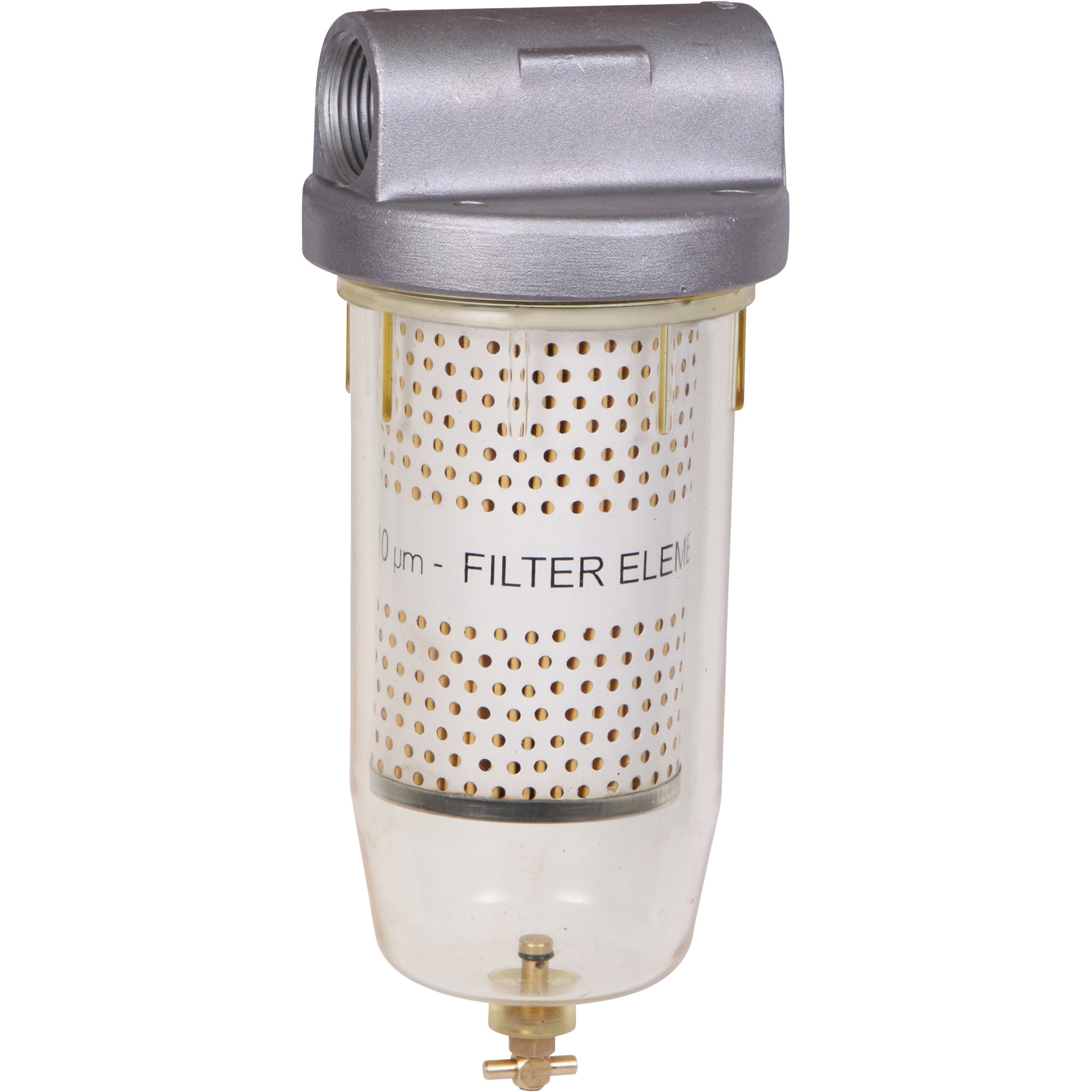 GROZ Fuel Filter, 10 Micron, 5 GPM, 3/4Inch NPT (F), Model FFL/01/3-4WB/N