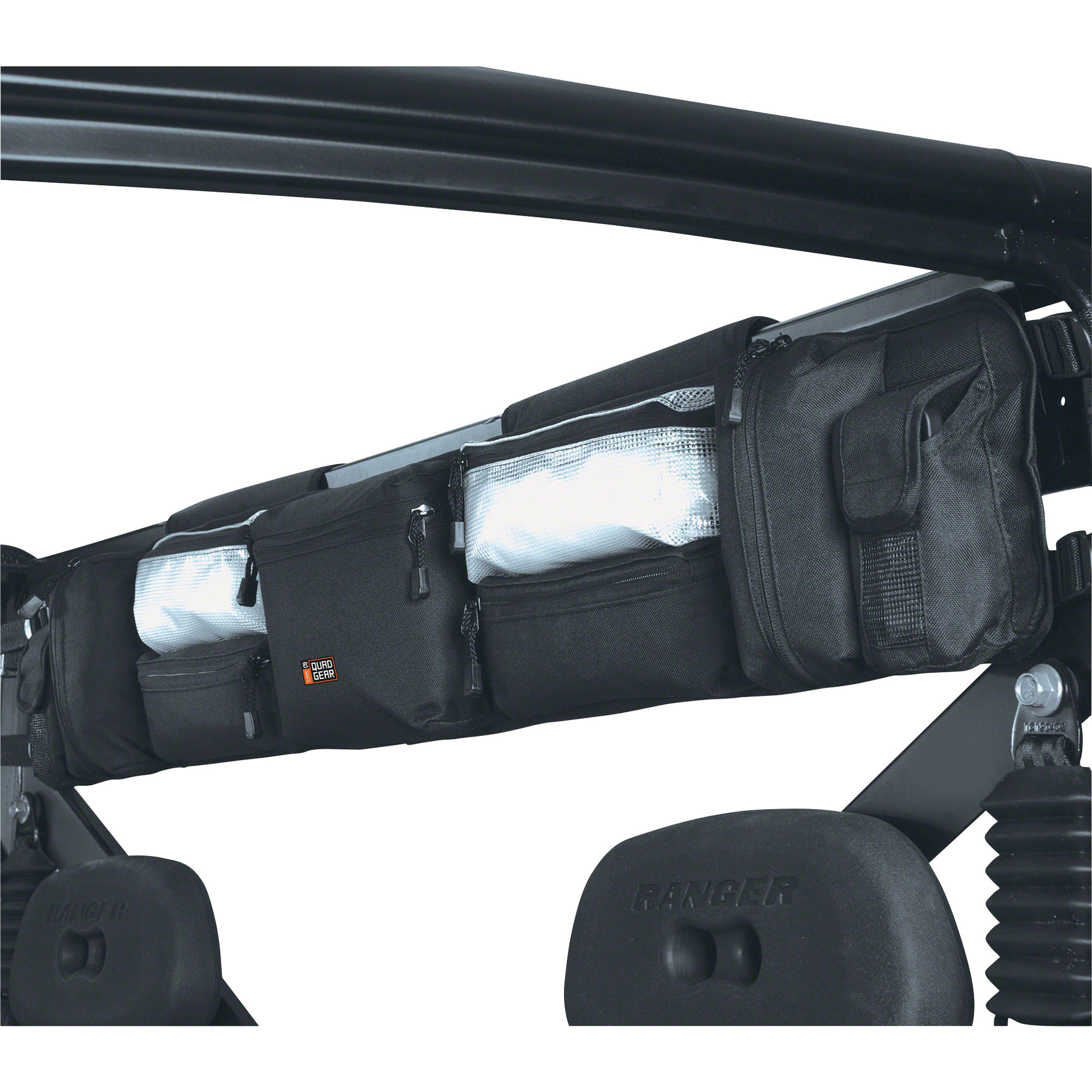 Classic Accessories Quad Gear UTV Roll Cage Organizer, Black, Large, Fits Polaris, Yamaha, Kawasaki UTV, Model# 18-128-010401-00