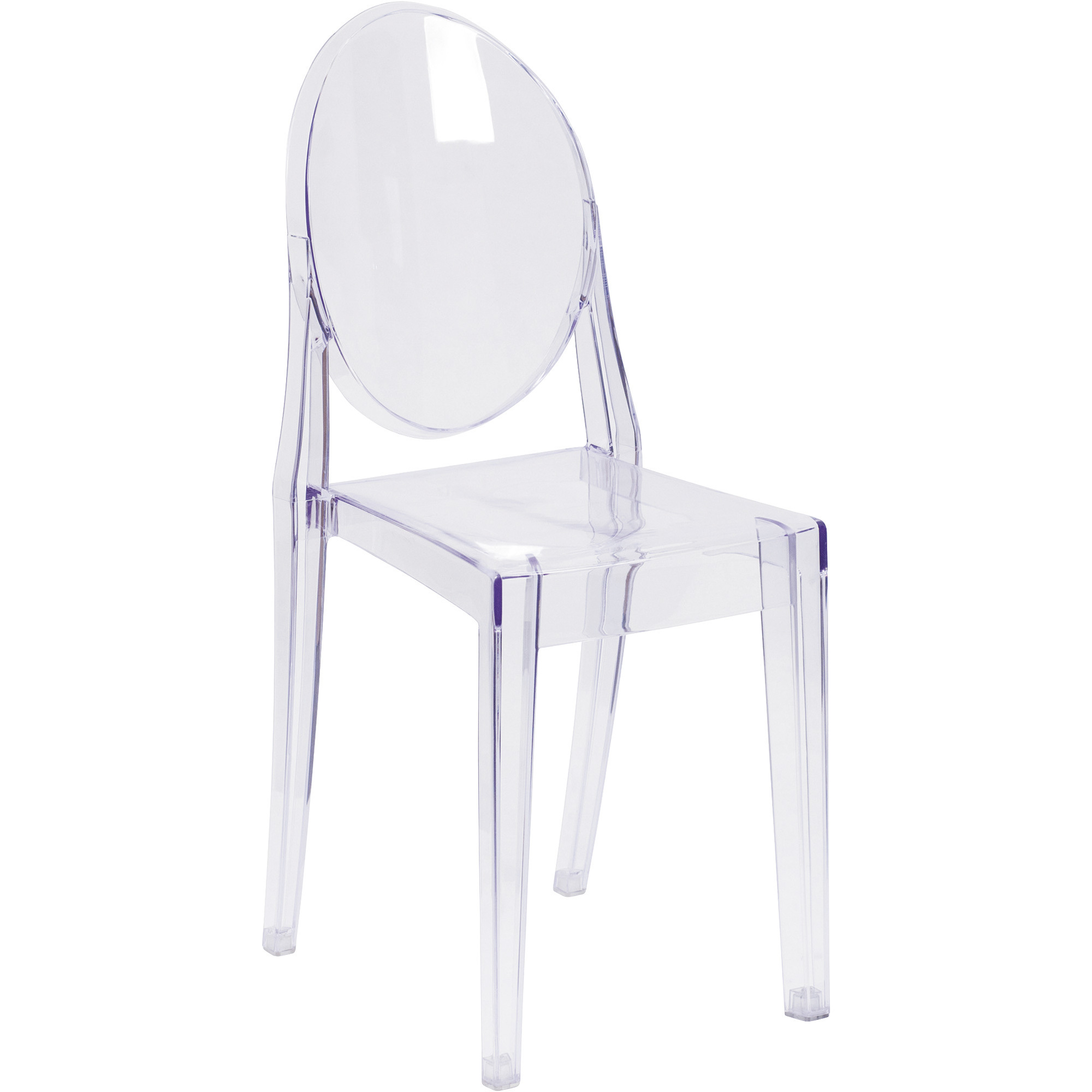 Flash Furniture Transparent Stacking Side Chair â 5Inch W x 19 1/2Inch D x 35 3/4Inch H, Model FH111APCCLR