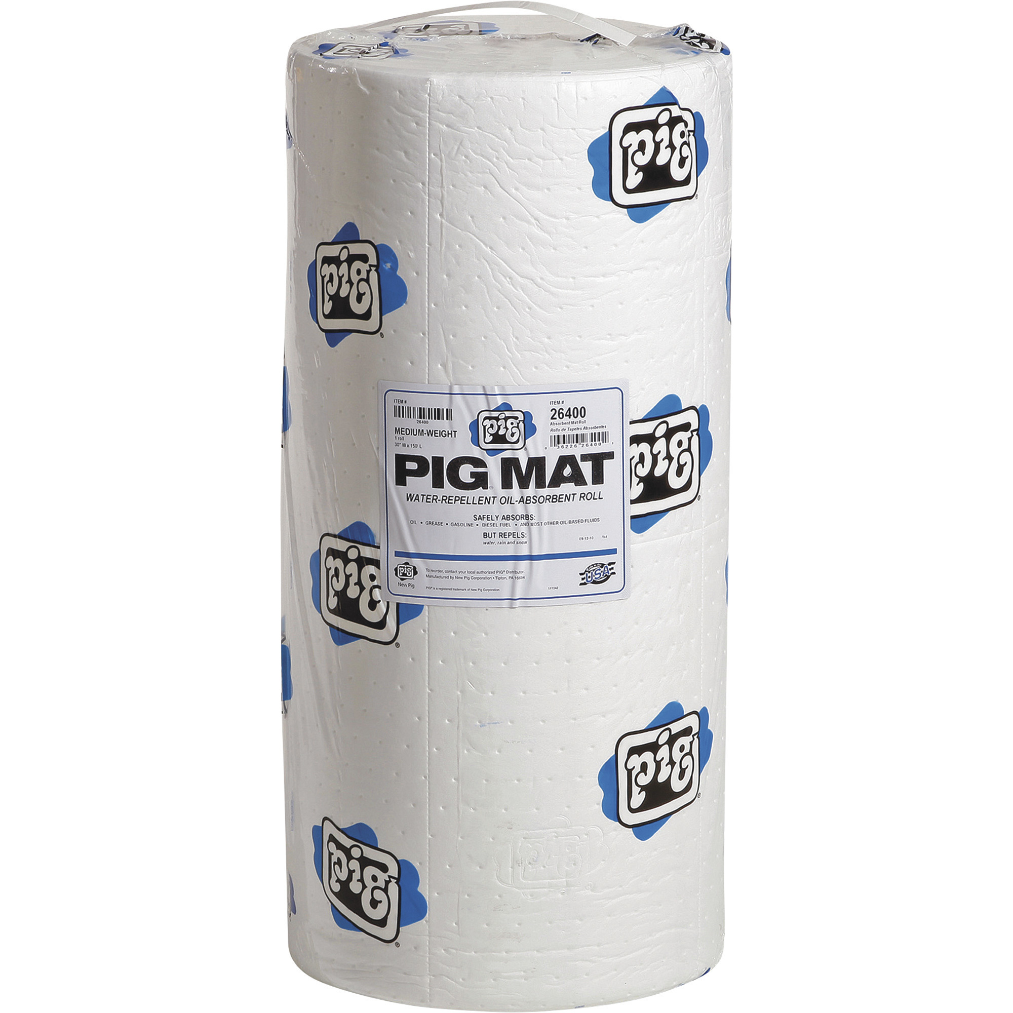 Oil-Only Medium-Weight Absorbent Mat Roll — 30Inch x 150ft., Model - New Pig 26400