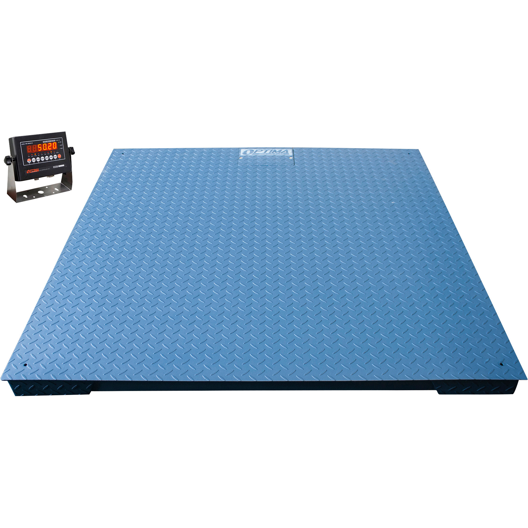 Optima Scale 24Inch x 24Inch Industrial Floor Scale â 5000-Lb. Weight Capacity, 1-lb. Display Increments, Model OP-916-2X2-5K