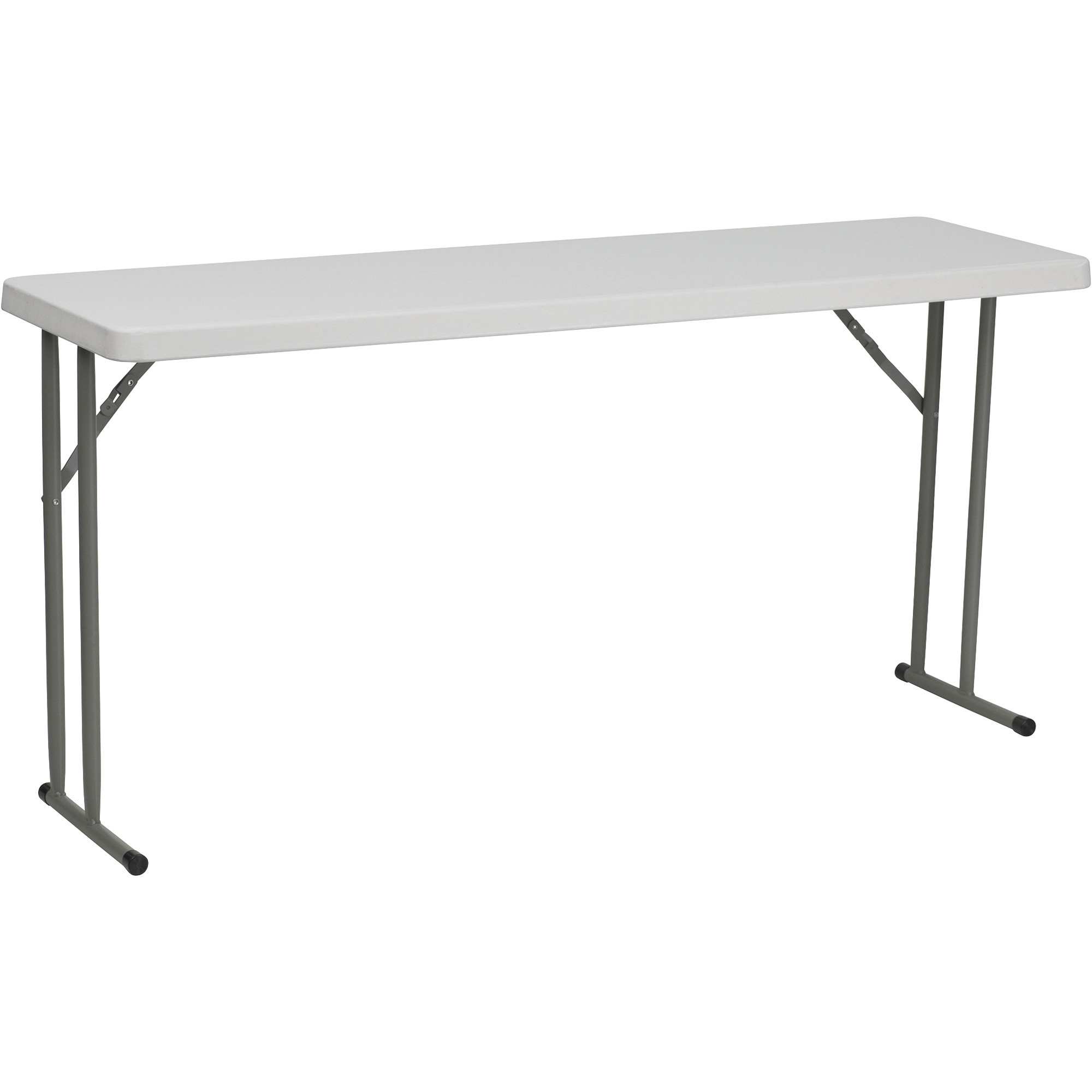 Rectangular Plastic Folding Table — 60Inch L x 18Inch W x 29Inch H, Model - Flash Furniture RB1860
