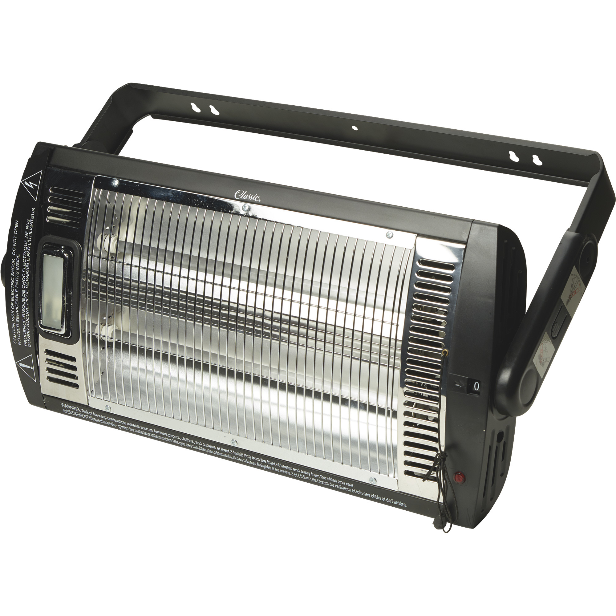 ProFusion Heat Ceiling-Mounted Workshop Heater with Halogen Light â 5,200 BTU, 1,500 Watts, Model HQ1500