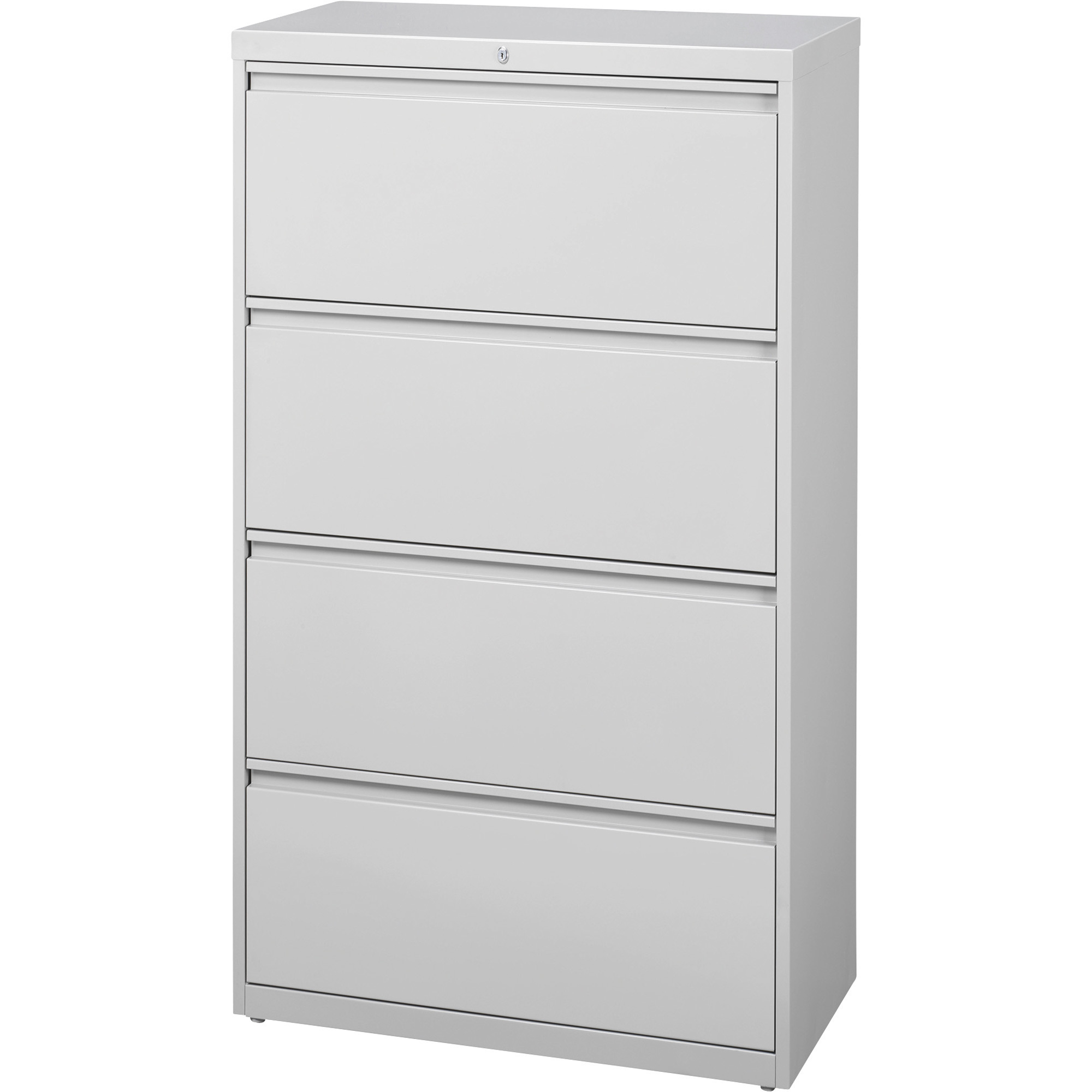 4-Drawer Cabinet for Letter-, Legal- or A4-Size Files, Gray, 30in.W x 18 5/8in.D x 52 1/2in.H, Model# - Hirsh Industries 14978