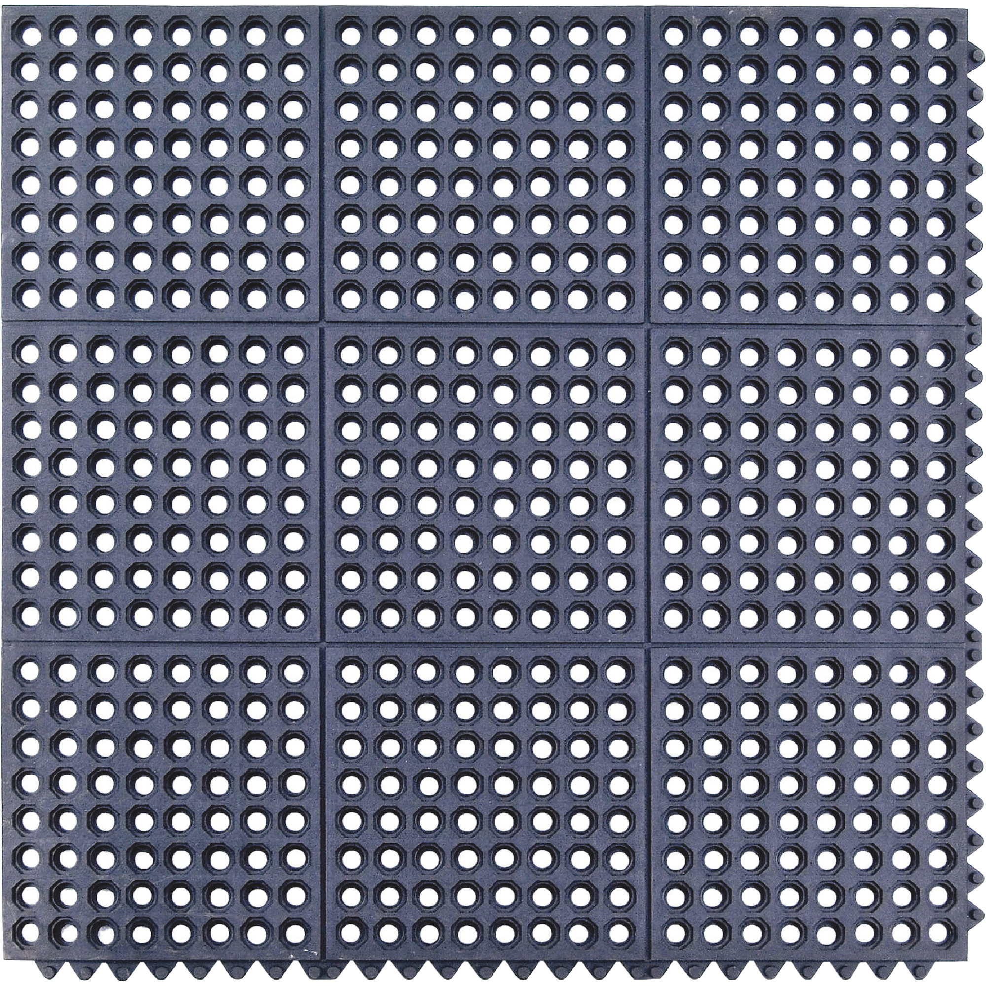 Rubber Safety Mat â Black, 3ft.L x 3ft.W