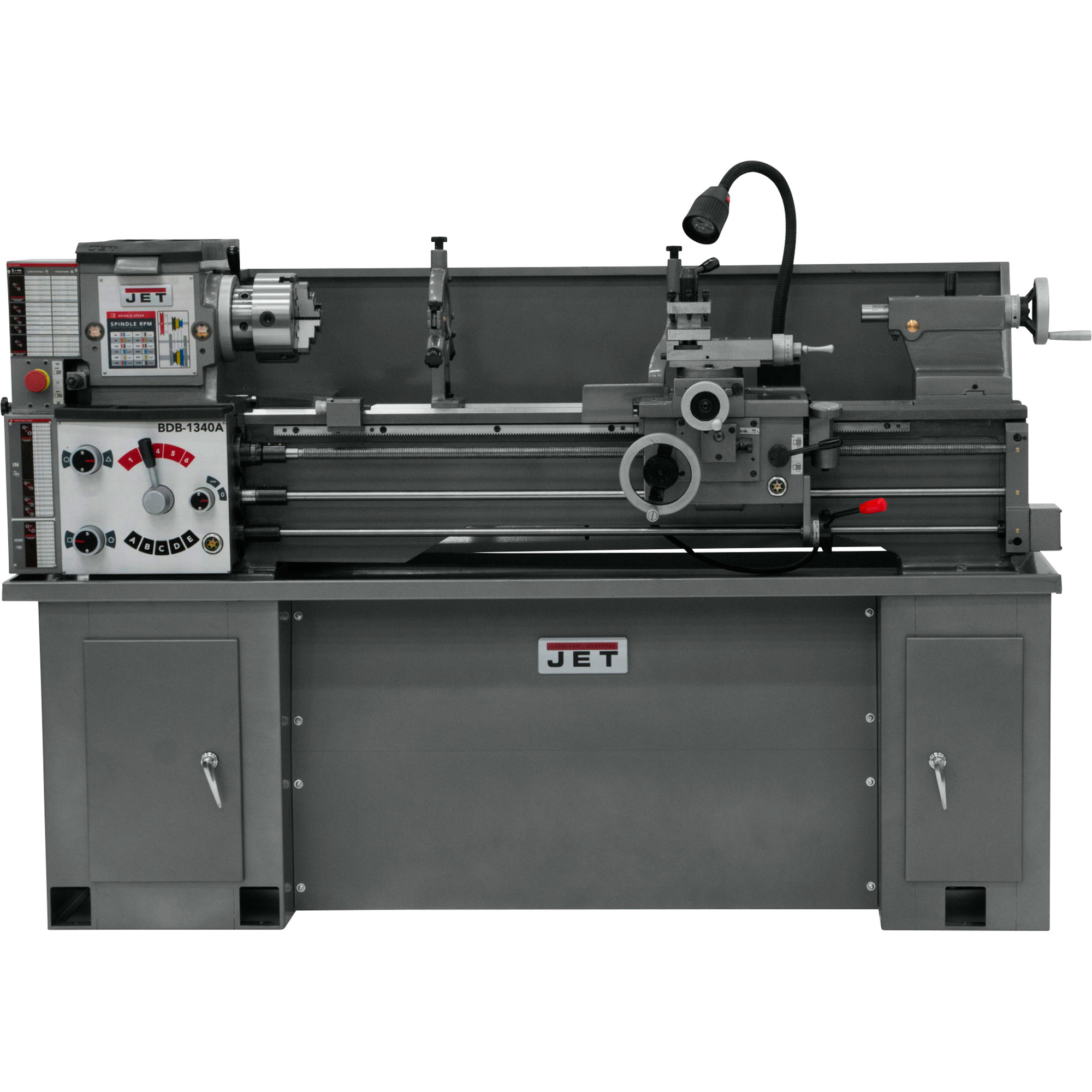 Belt Drive Bench Lathe with Taper Attachment — 13Inch x 40Inch, Model BDB-1340A/ - JET 321120