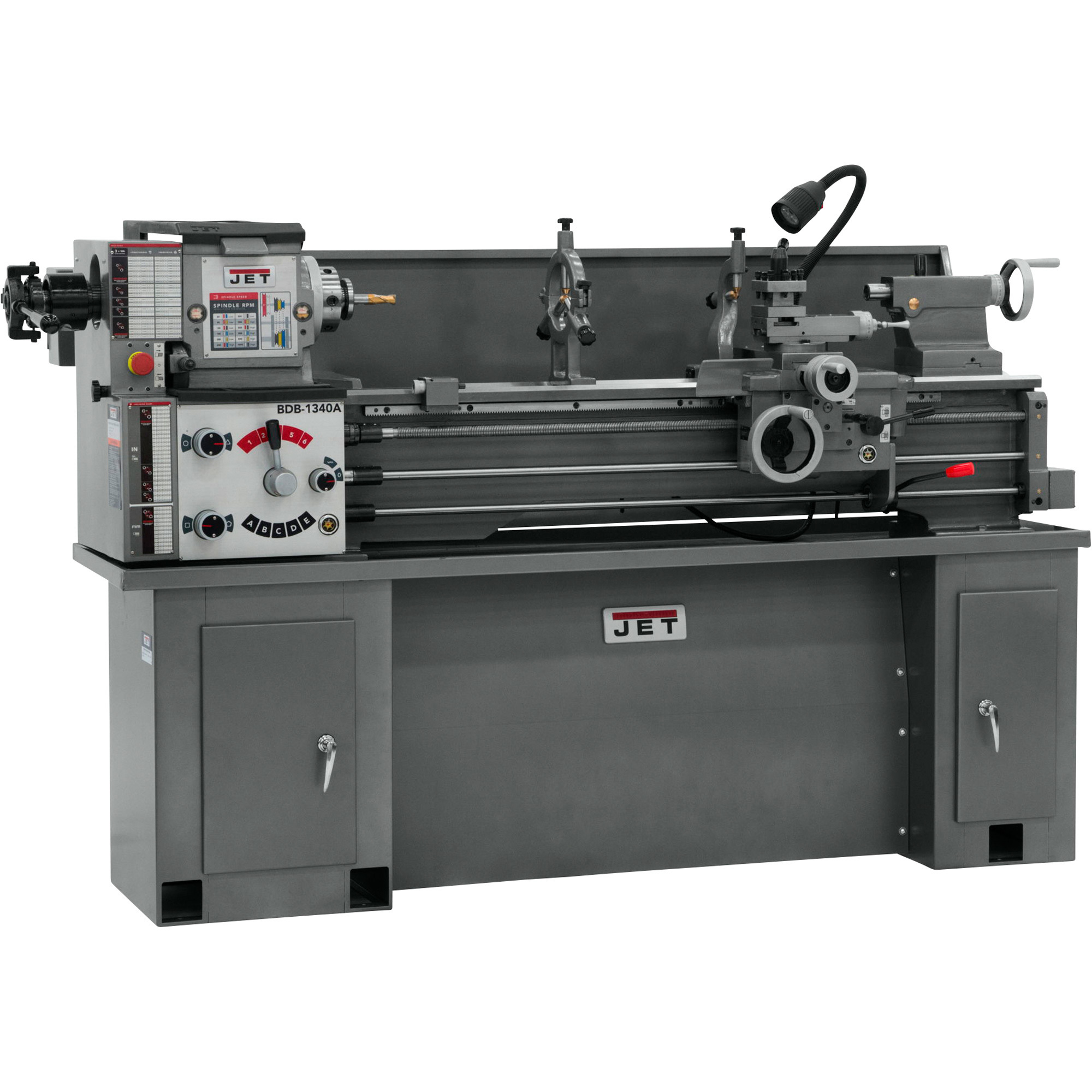 Belt Drive Bench Lathe with Acu-Rite 203 DRO— 13Inch x 40Inch, Model BDB-1340A/ - JET 321121