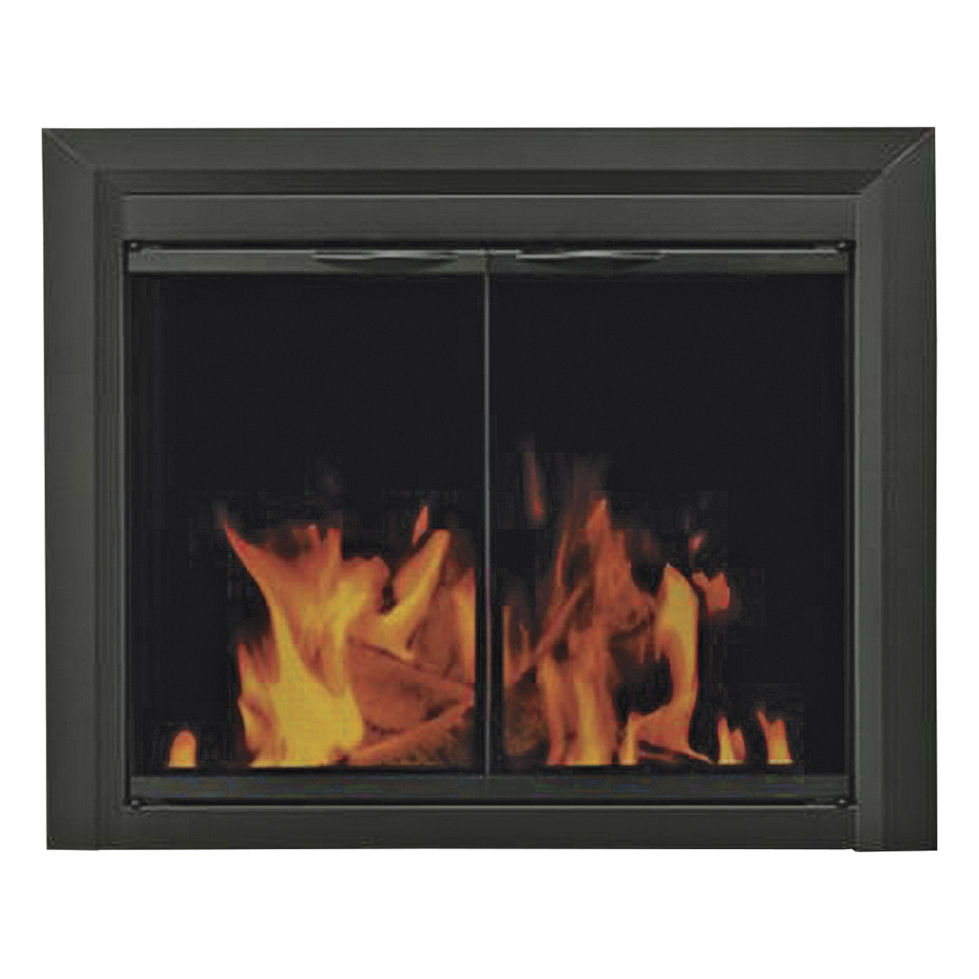 Pleasant Hearth Carlisle Fireplace Glass Door, For Masonry Fireplaces, Medium, Black, Model CL-3001