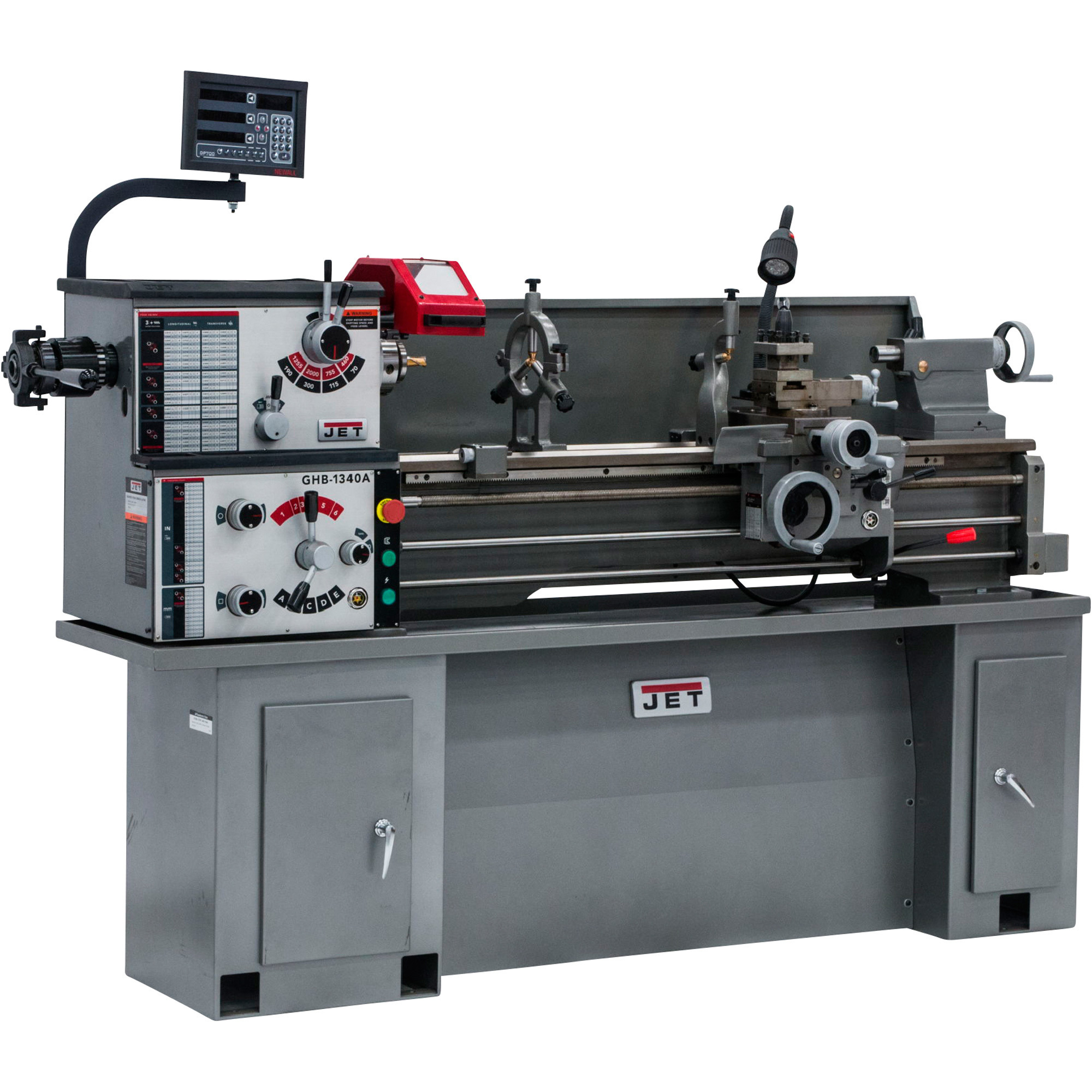 Geared Head Bench Lathe with Acu-Rite 203 DRO — 13Inch x 40Inch, Model GHB-1340A/ - JET 321122