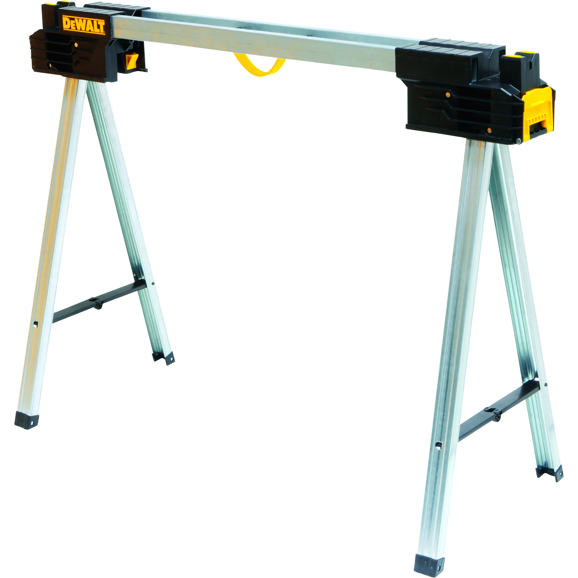 DEWALT Metal Folding Sawhorse, 1000-Lb. Capacity, 44Inch L x 4.72Inch W x 5.31Inch H, Model DWST11155