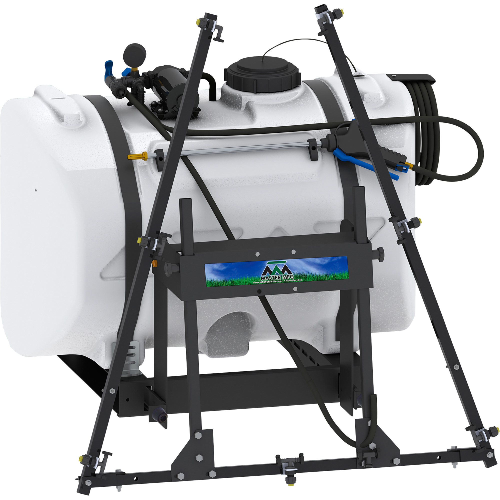 Master MFG Over-the-Tailgate Spot and Broadcast Sprayer, 60-Gallon Capacity, 2.2 GPM, Model UTO-I1-060D-MM