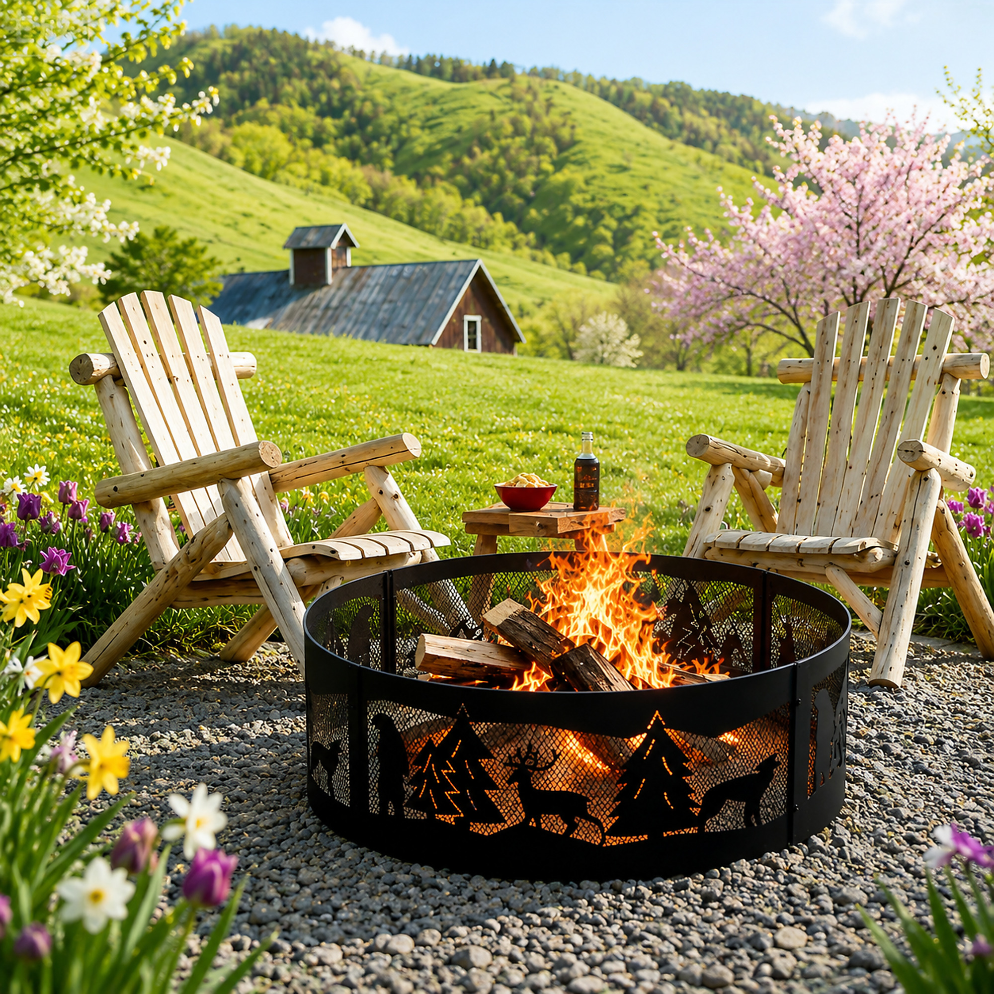 36in. Wildlife Fire Ring | Northern Tool