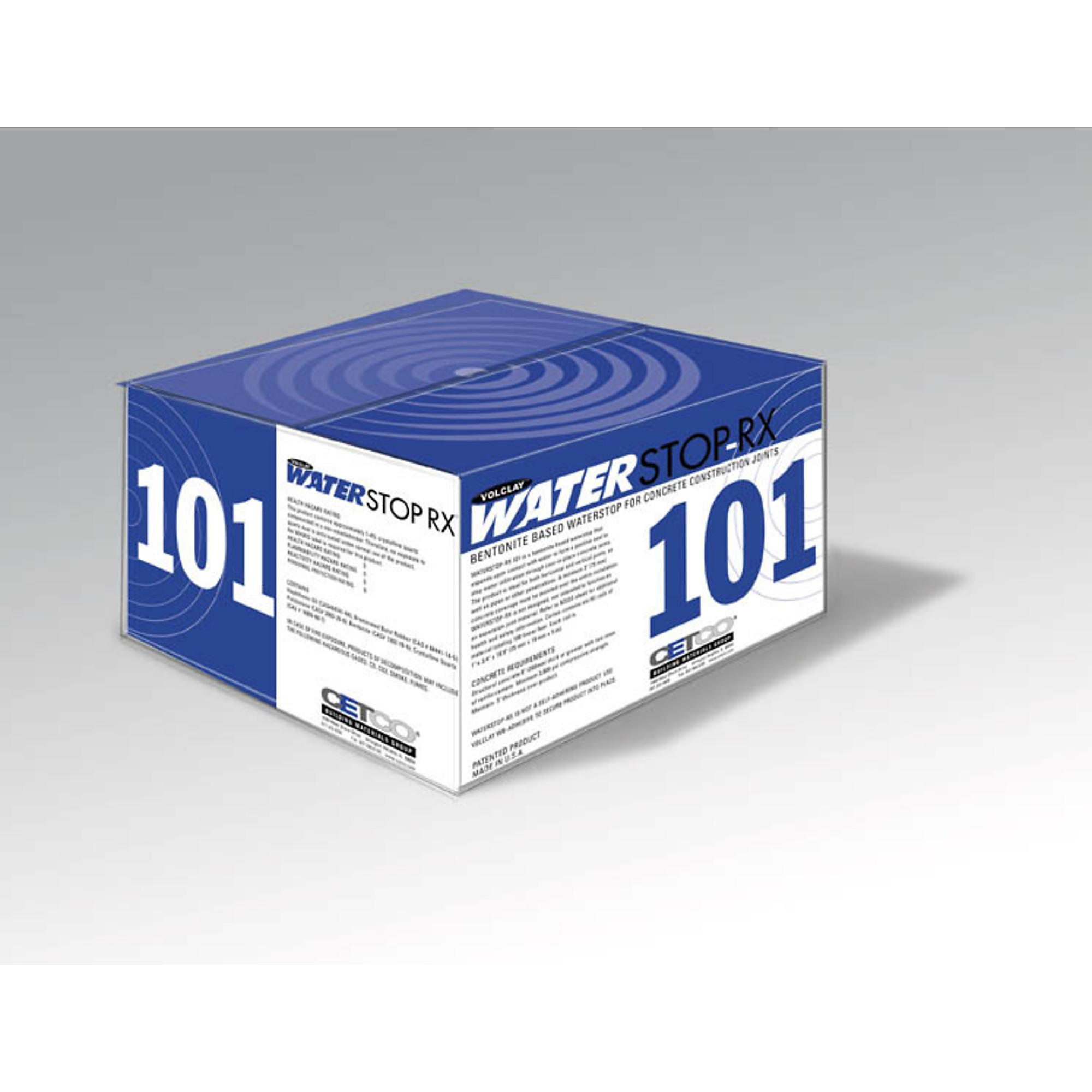 Cetco Volclay Waterstop-RX 101 Bentonite Waterstop 3/4\