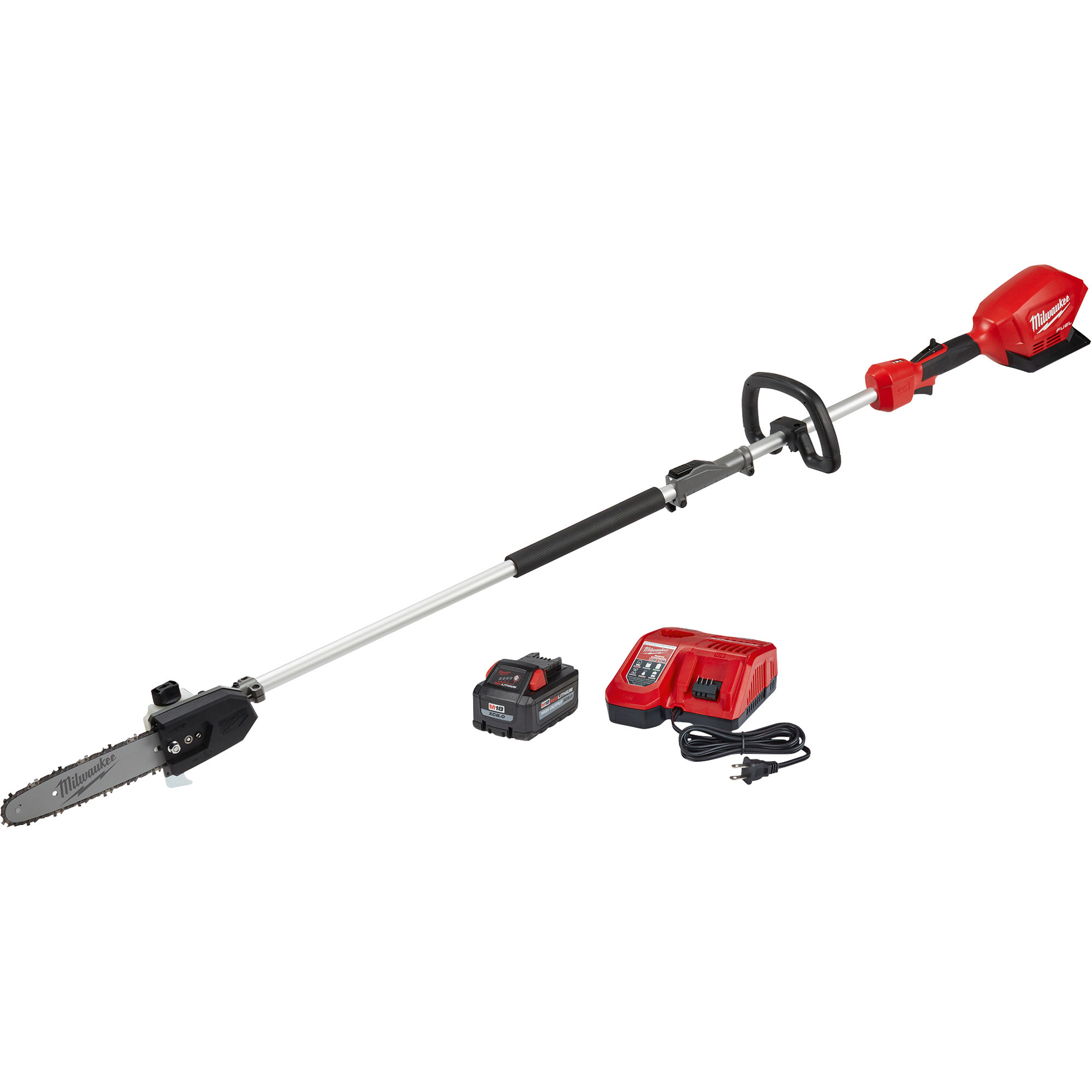 Milwaukee M18 Fuel Pole Saw Kit with QUIK-LOK, Complete 18V Lithium-Ion System, Model 2825-21PS
