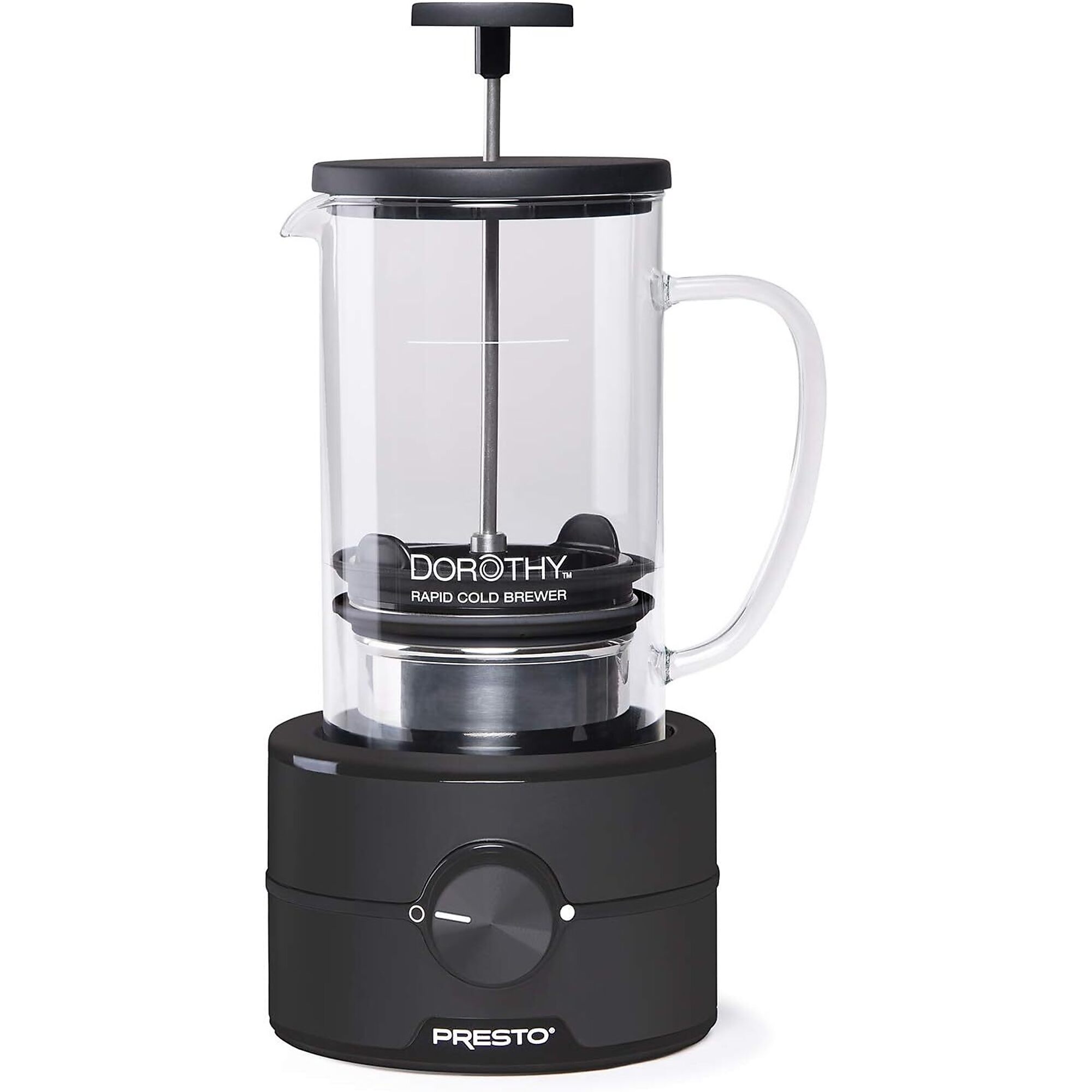 Presto Dorothy Rapid Cold Brew Coffee Maker, 22-Oz. Capacity, Glass Carafe, 7in.L x 7in.W x 12in.H, Model# 02937
