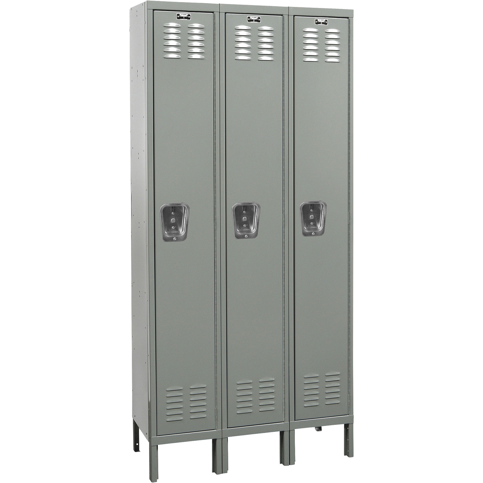 Premium Wardrobe Locker — Dark Gray, 12Inch W x 36Inch D x 78Inch H, Model - Hallowell U3228-1HG