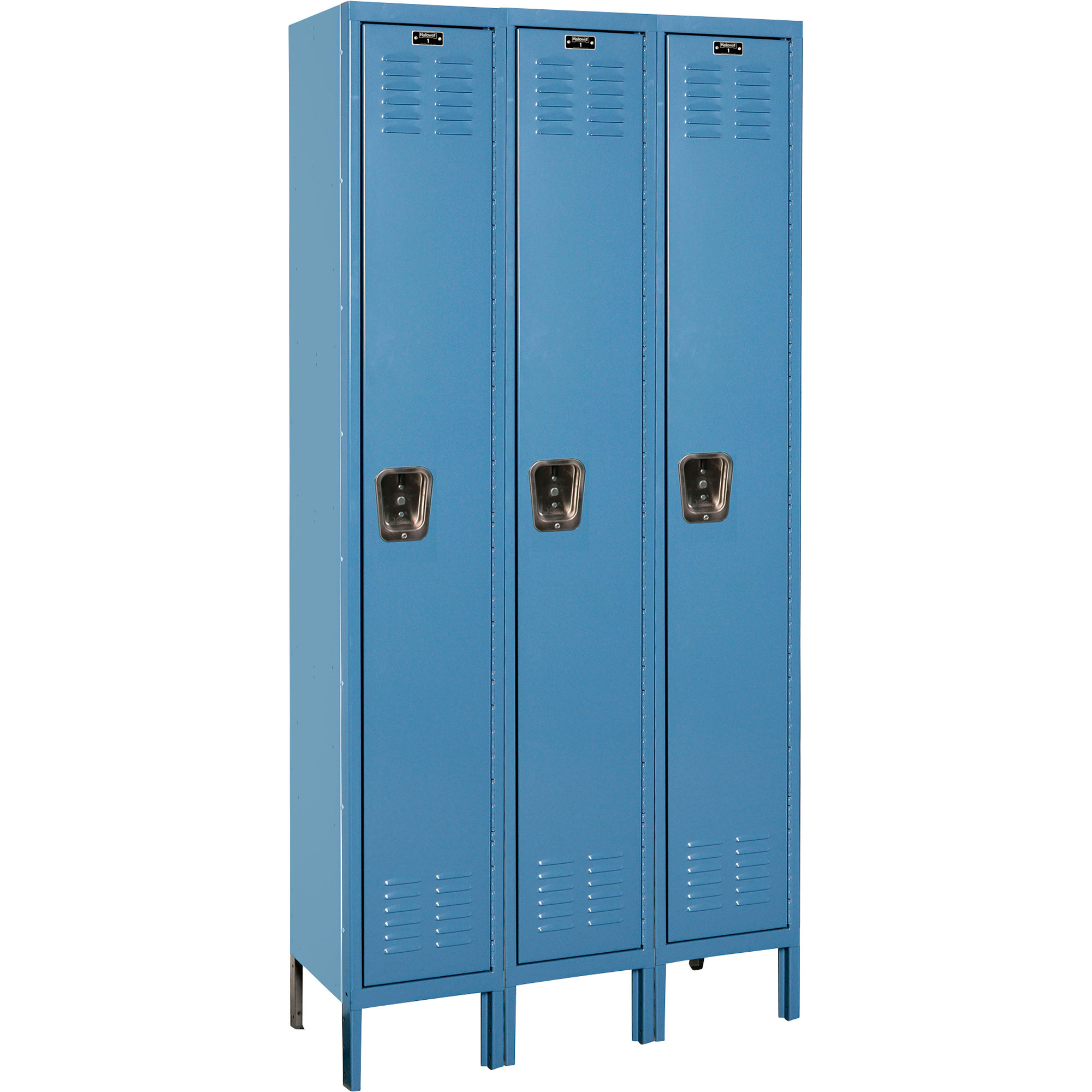 Premium Wardrobe Locker — Marine Blue, 12Inch W x 36Inch D x 78Inch H, Model - Hallowell U3228-1MB