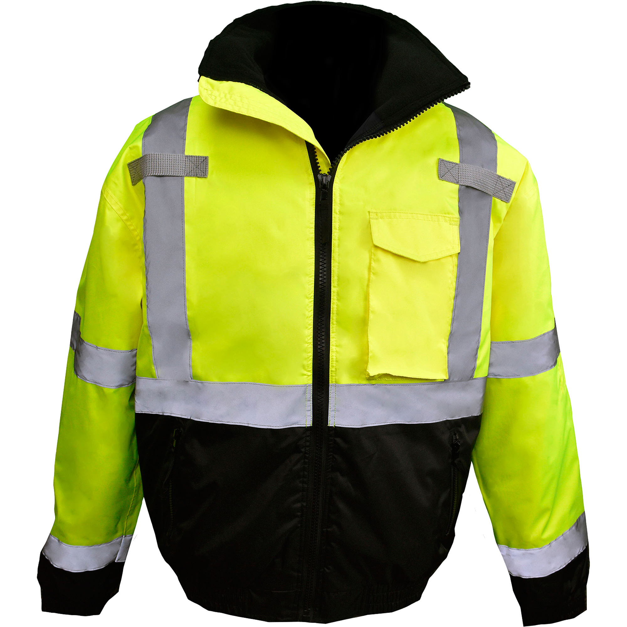 Radians Men's Class 3 Hi-Vis Bomber Jacket â Lime, XL, Model SJ11QB-3ZGS-XL