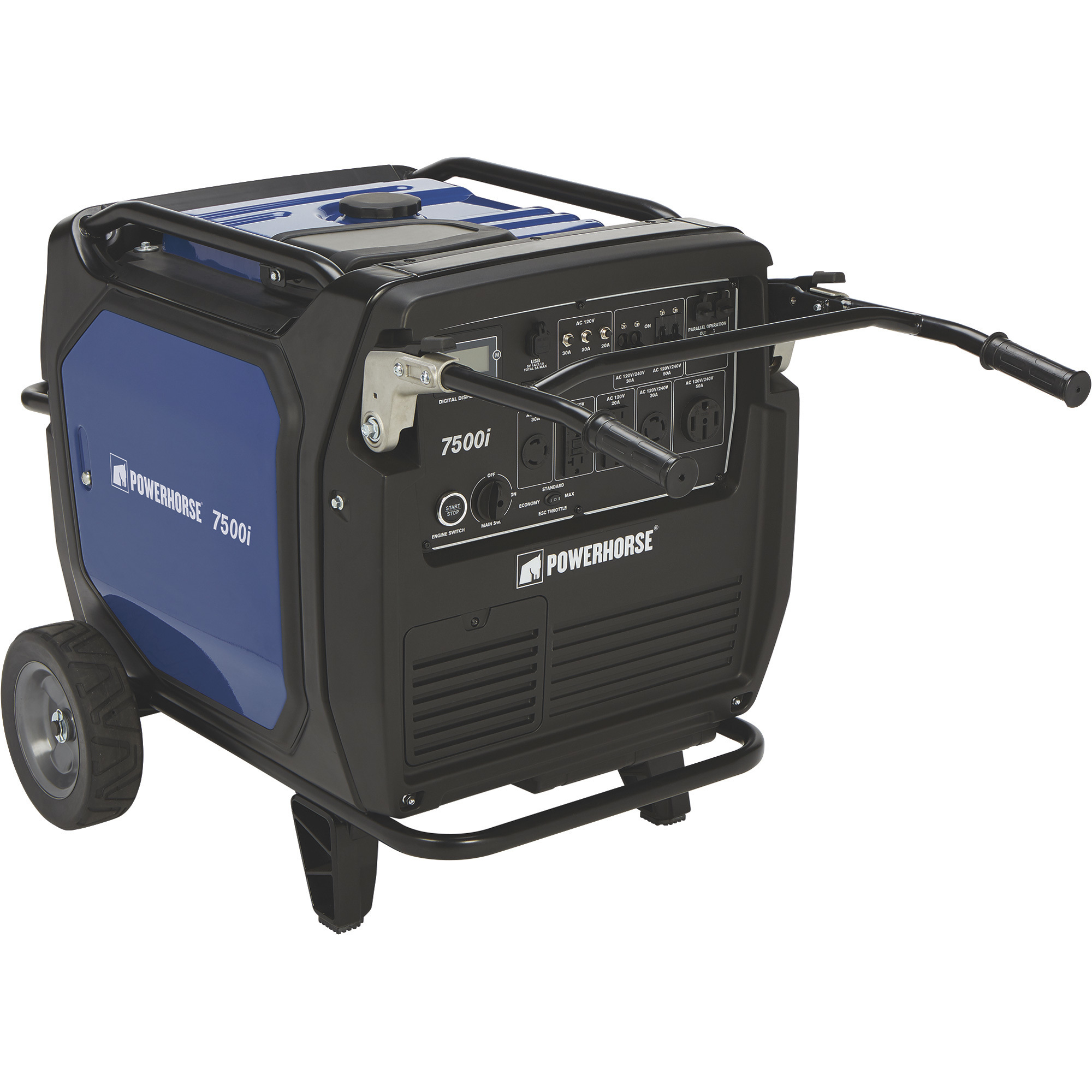 Powerhorse 7,500 Watts Quiet Inverter Generator - Electric Start, CARB Compliant