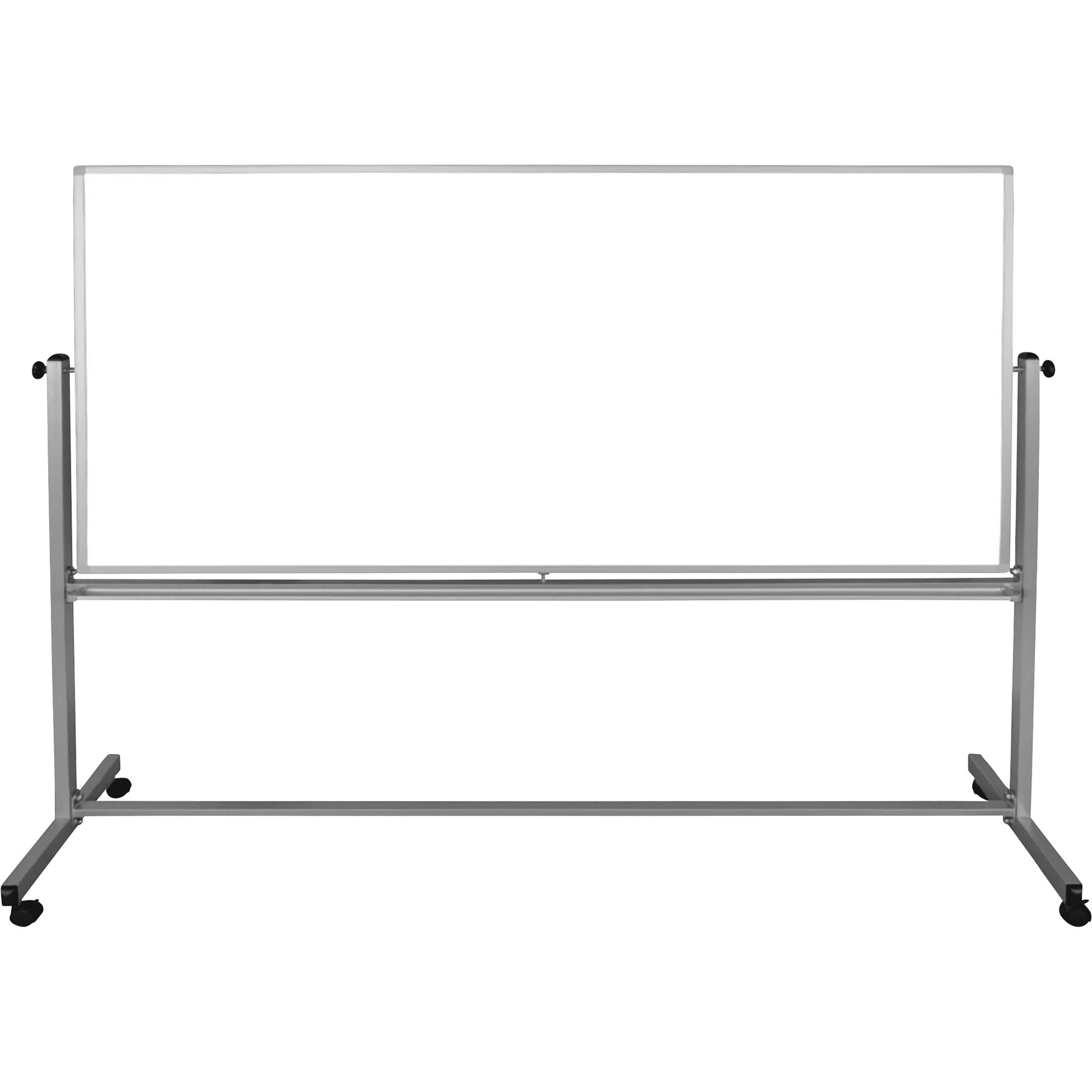 Double-Sided Whiteboard — Gray/White, 99Inch W x 23Inch D x 69Inch H, Model - Luxor MB9640WW