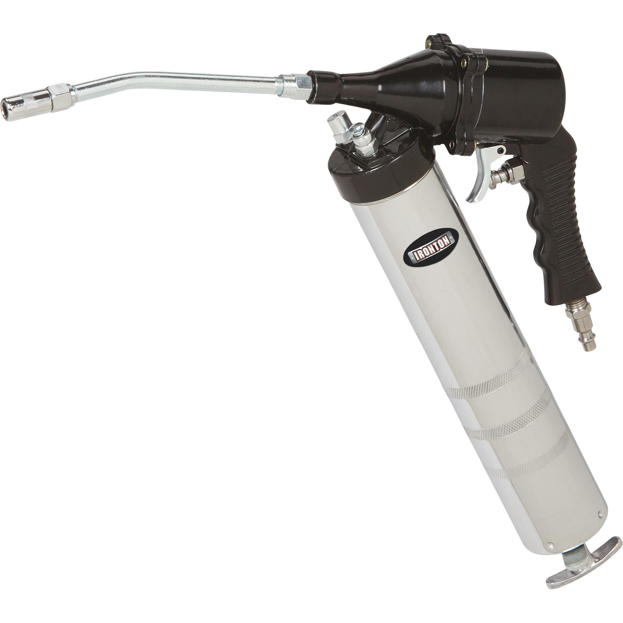 Ironton 2-in-1 Manual/Pneumatic Grease Gun, 1600-6000 PSI, 14oz. Capacity