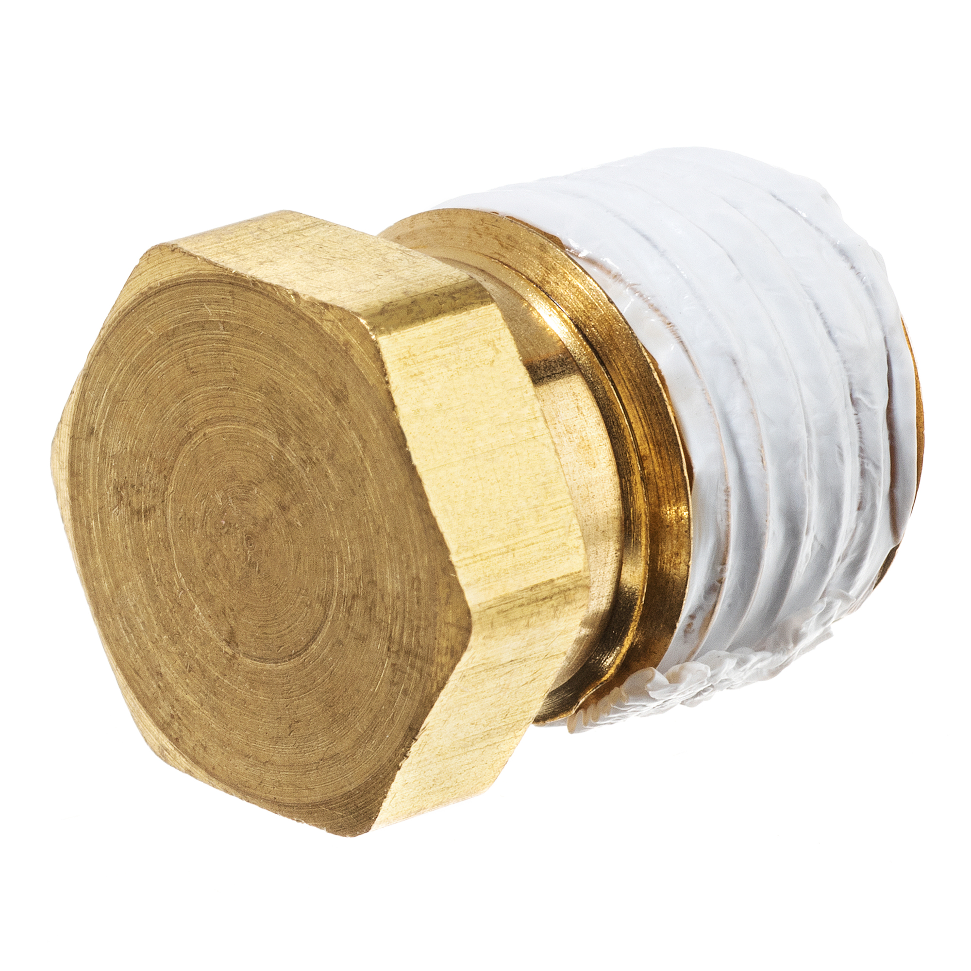 Pipe Fitting w/ Thread Sealant - Brass - Instrumentation - Hex Head ...