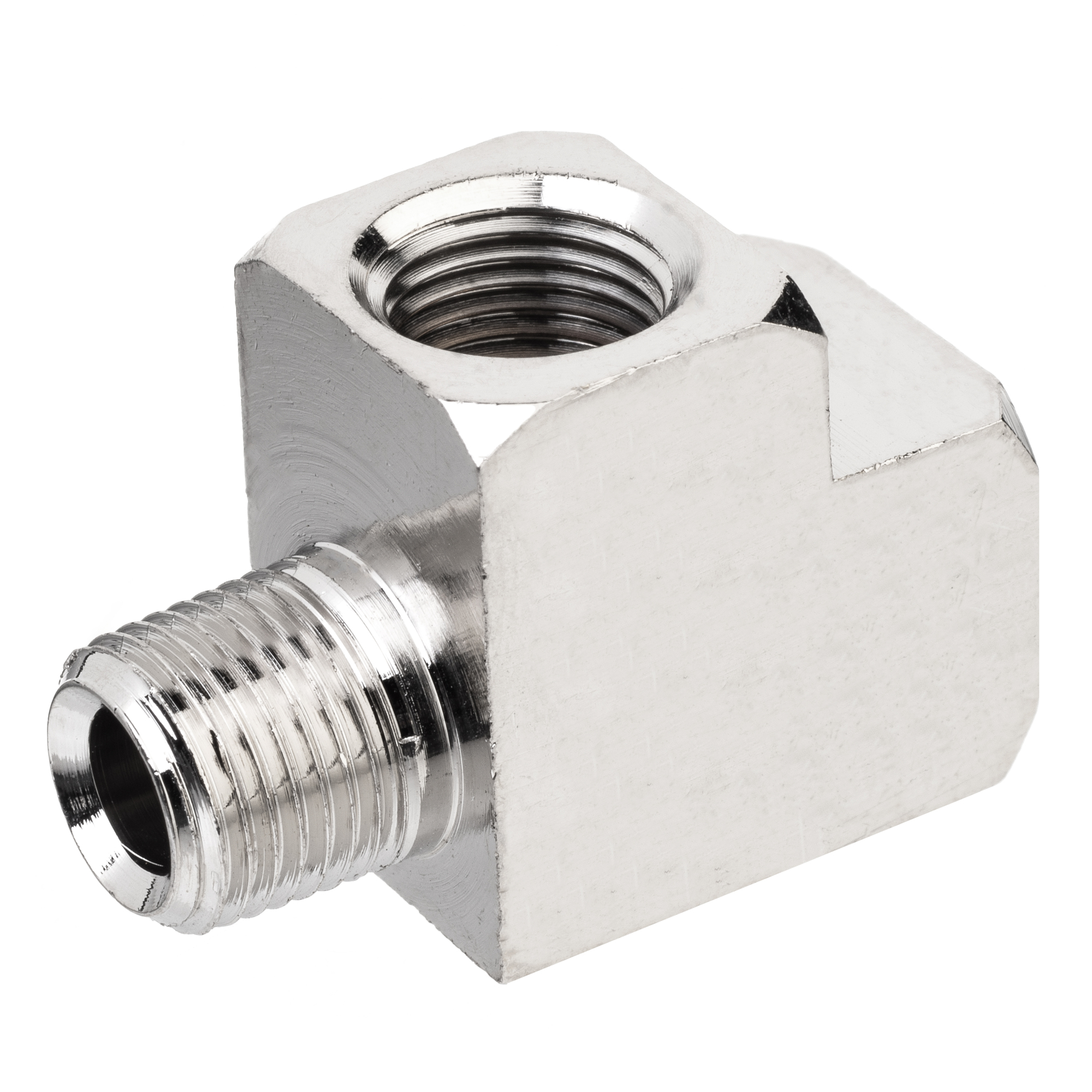 Pipe Fitting - Brass (Nickel-Plated) - Class 1,000 - Run Tee - 3/8 ...