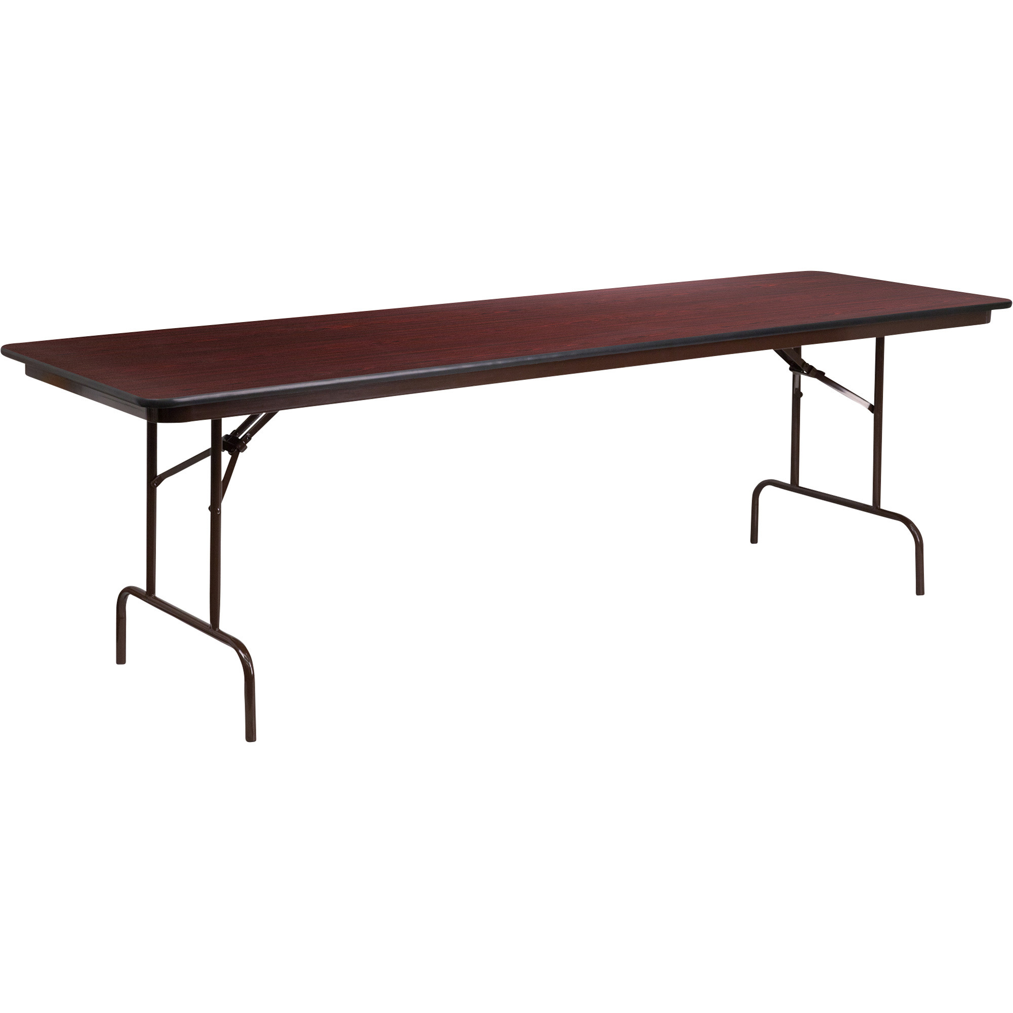 Flash Furniture 96Inch L x 30Inch W Folding Table â Mahogany, Model YT3096HIGHWAL