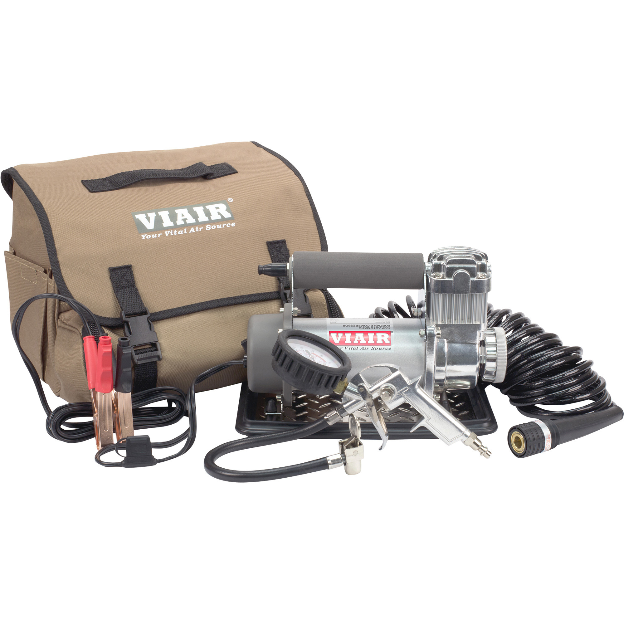 Viair 400P 12 Volt Automatic Portable Tire Inflator Air Compressor, Model 40045