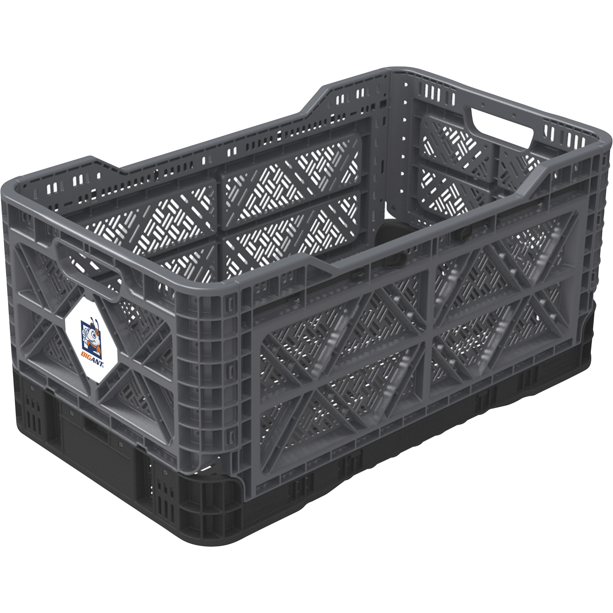 BIG ANT Collapsible Smart Crate â 23.8-Gallon, 265-Lb. Capacity, 16 9/16Inch L x 28 3/4Inch W x 13 3/4Inch H, Model IP734235