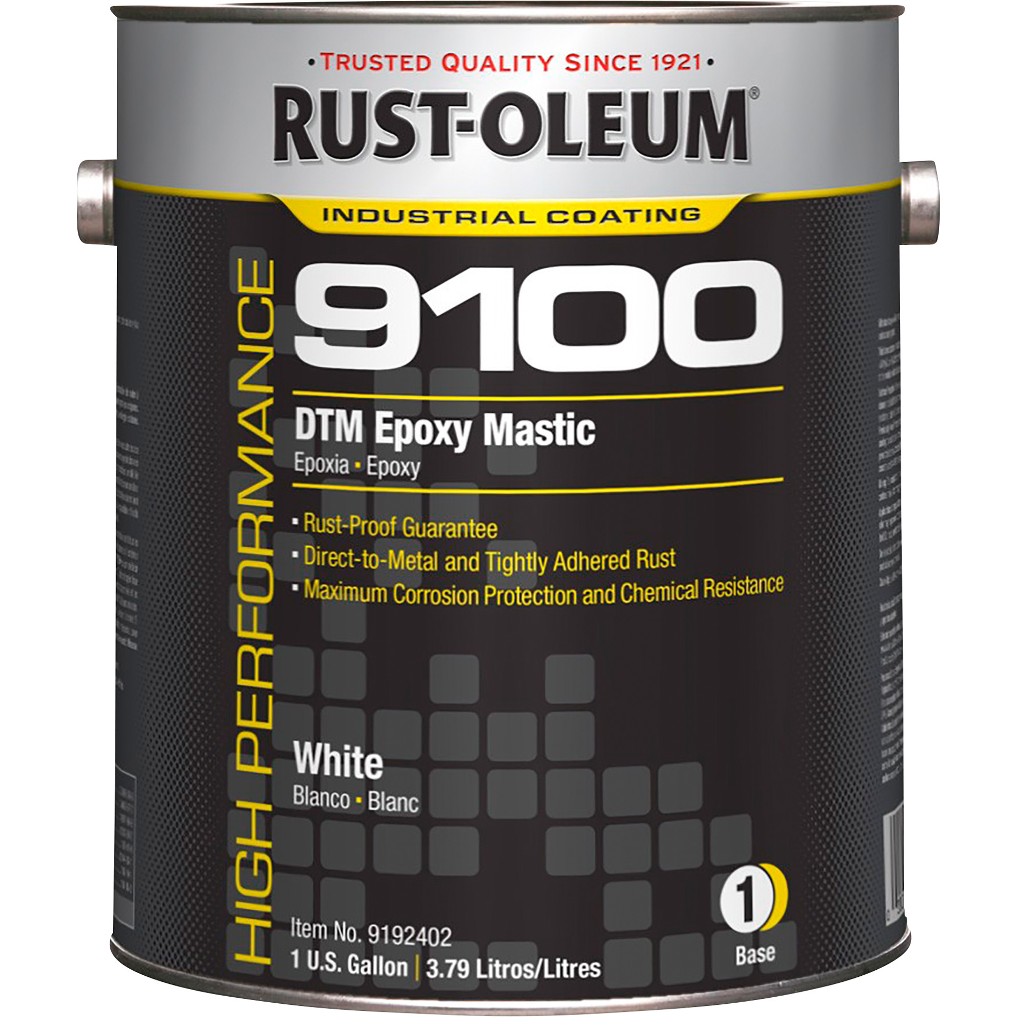 Rust-Oleum 9100 Epoxy, (1) 5-Gallon Pail, White