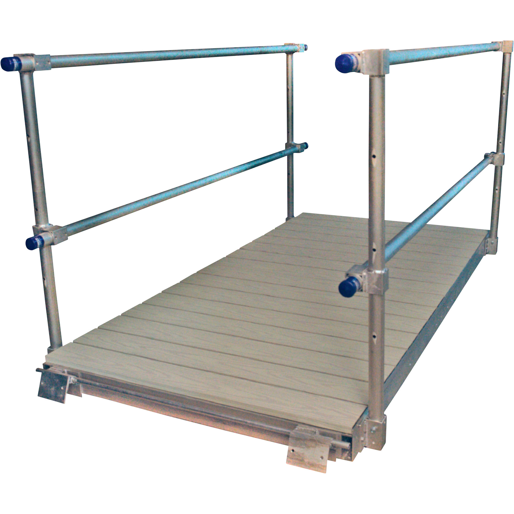 Patriot Docks Modular Aluminum Gangway Kit â Brown Aluminum Deck, 4ft.W x 8ft.L, Model 10363