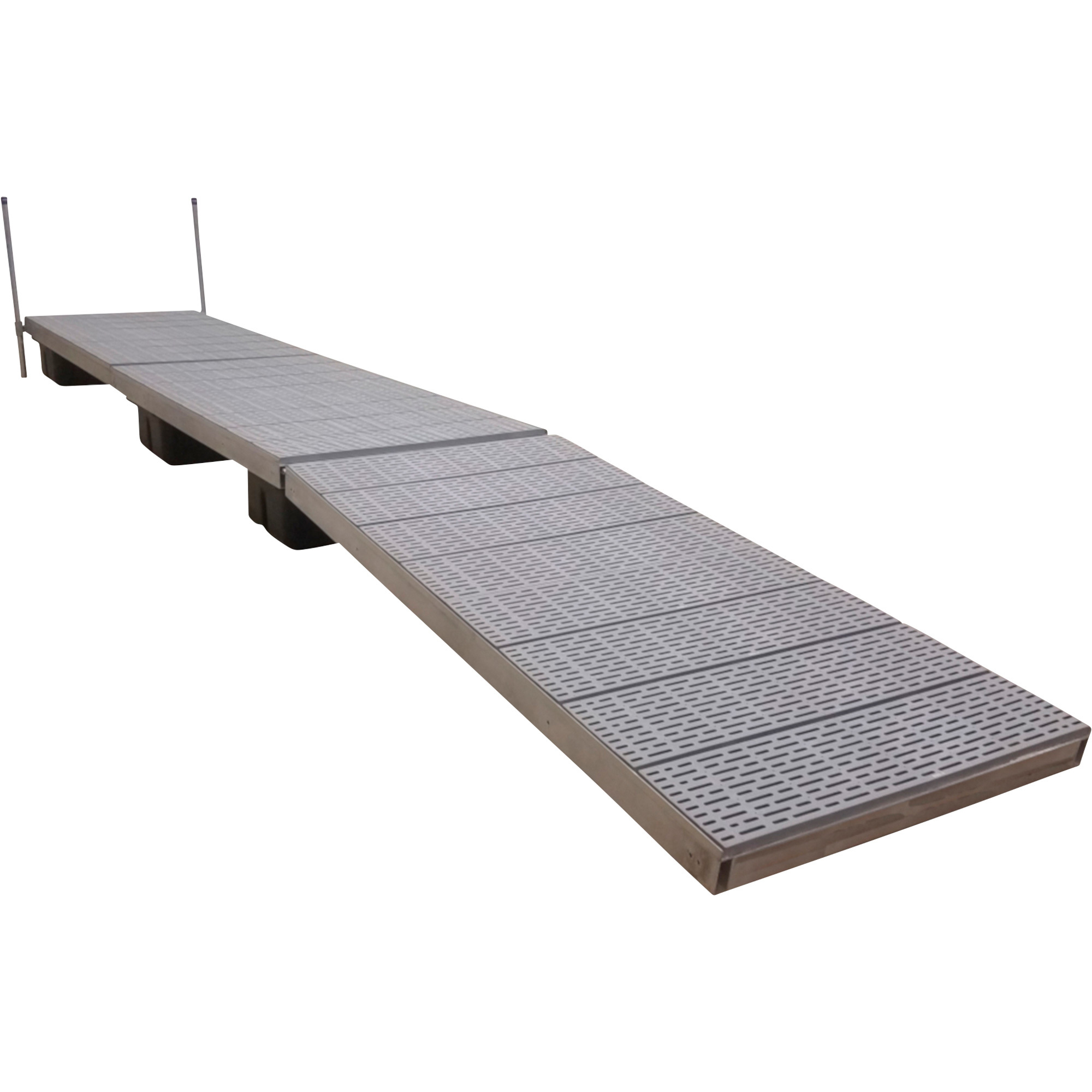 Patriot Docks 40ft. Low-Profile Modular Floating Dock System â Gray Poly Deck, Model 10591