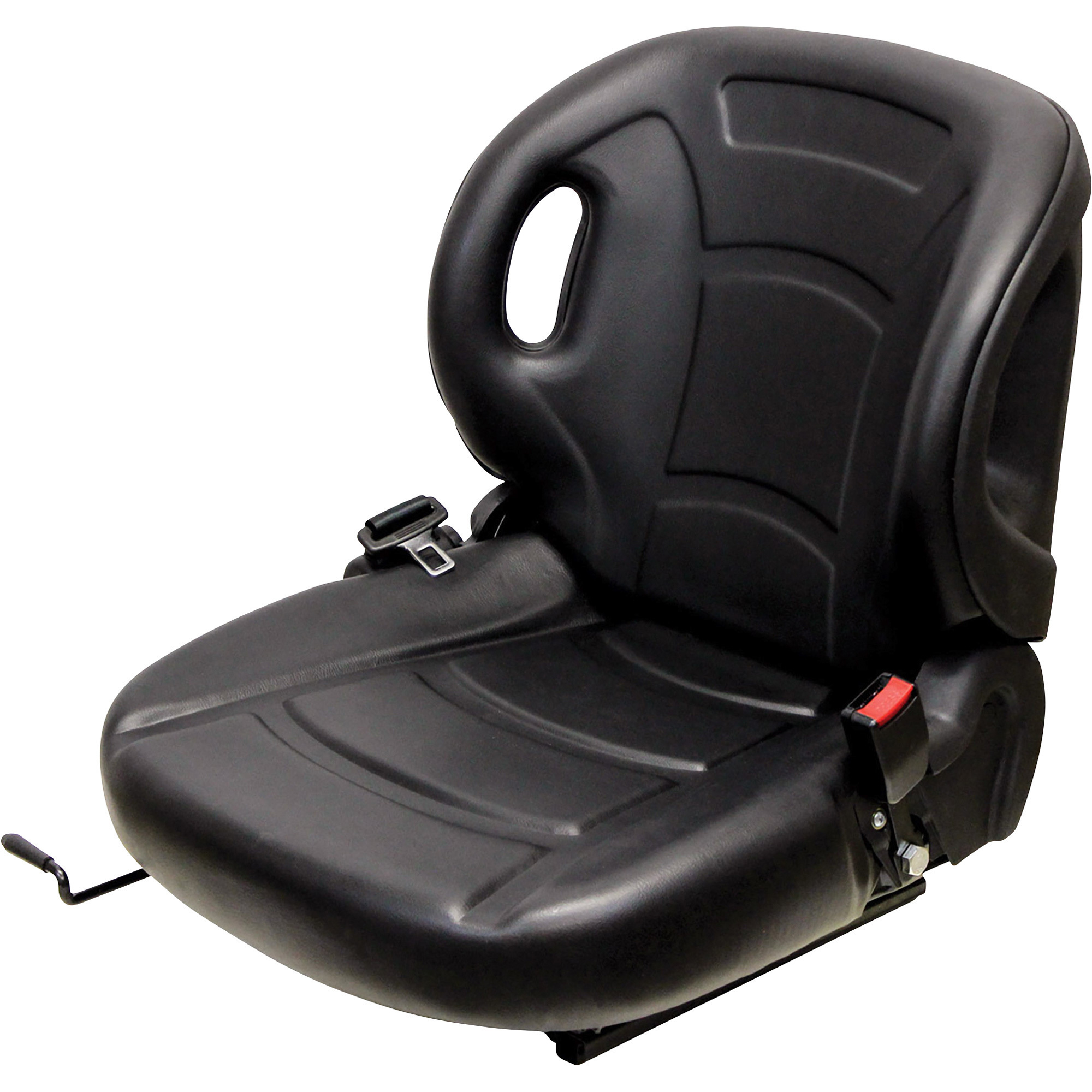 K&M Uni Pro KM 53 Forklift Seat, Black Vinyl, Model 8548
