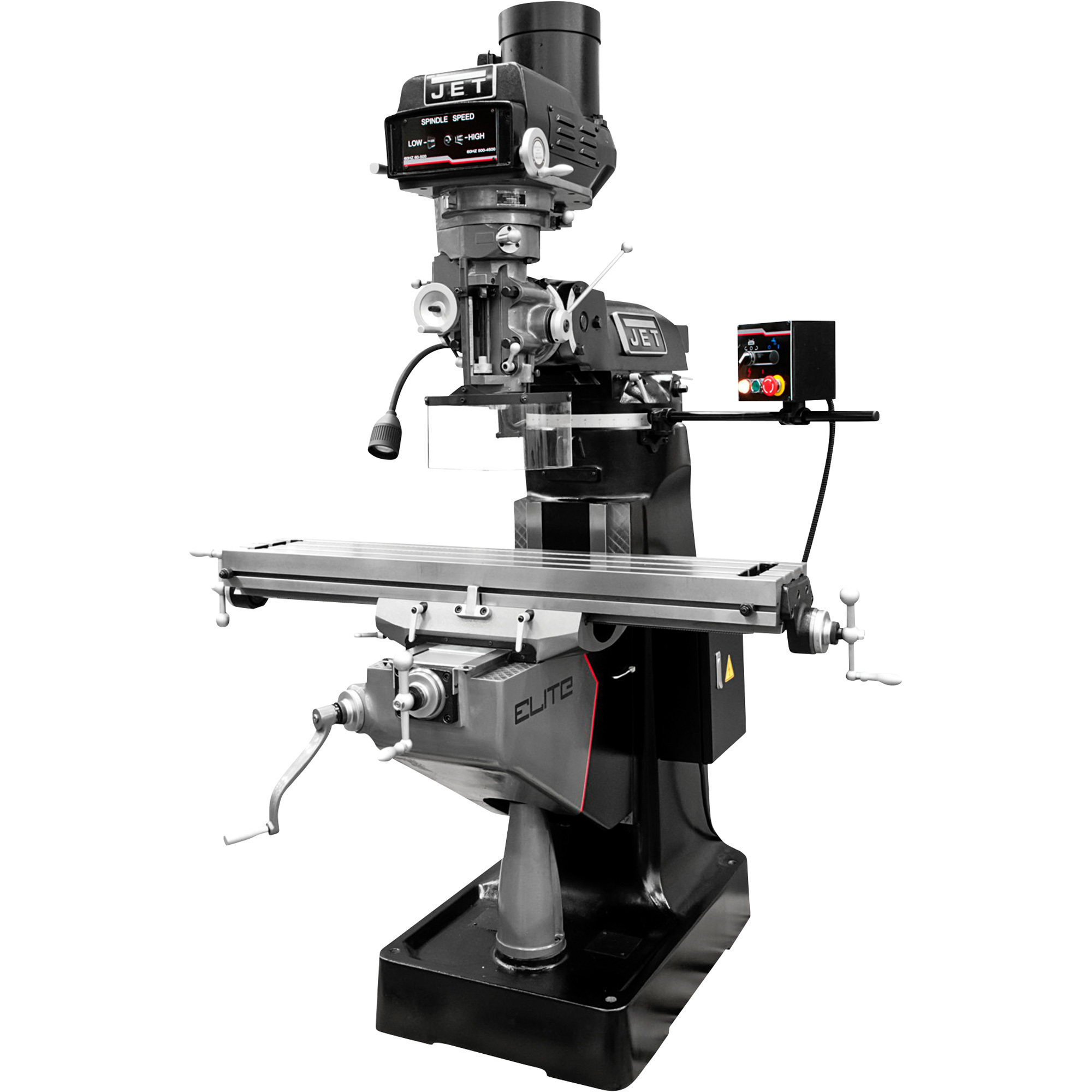 JET Elite Mill with X, Y, Z-Axis Powerfeeds and Power Air Draw Bar, 9Inch x 49Inch Table, 3 HP, Model ETM-949 -  894108