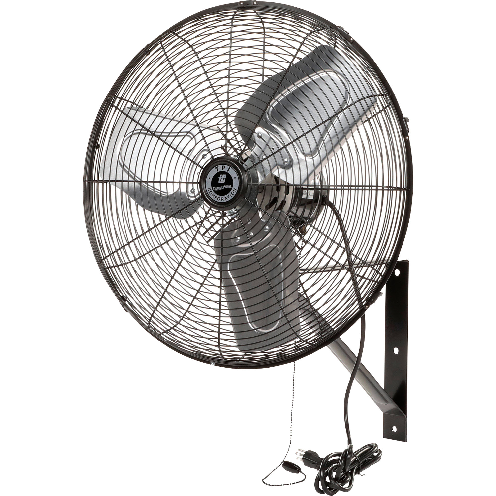 TPI Commercial Wall-Mount Fan, 20Inch, 3300 CFM, Model CACU20-W