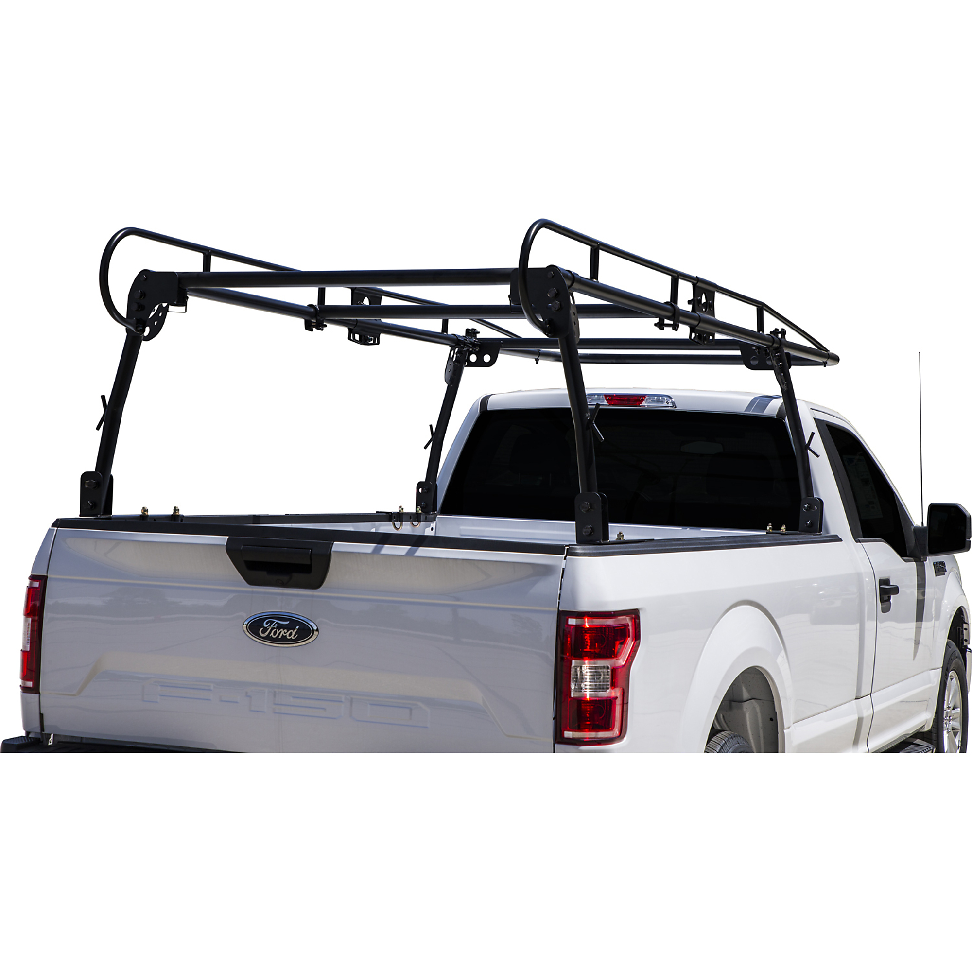 Buyers Products, 11.5ft. Pick Up Truck Adjustable Contractor Ladder Rack, Load Capacity 1000 lb, Material Steel, Model 1501150PKGD