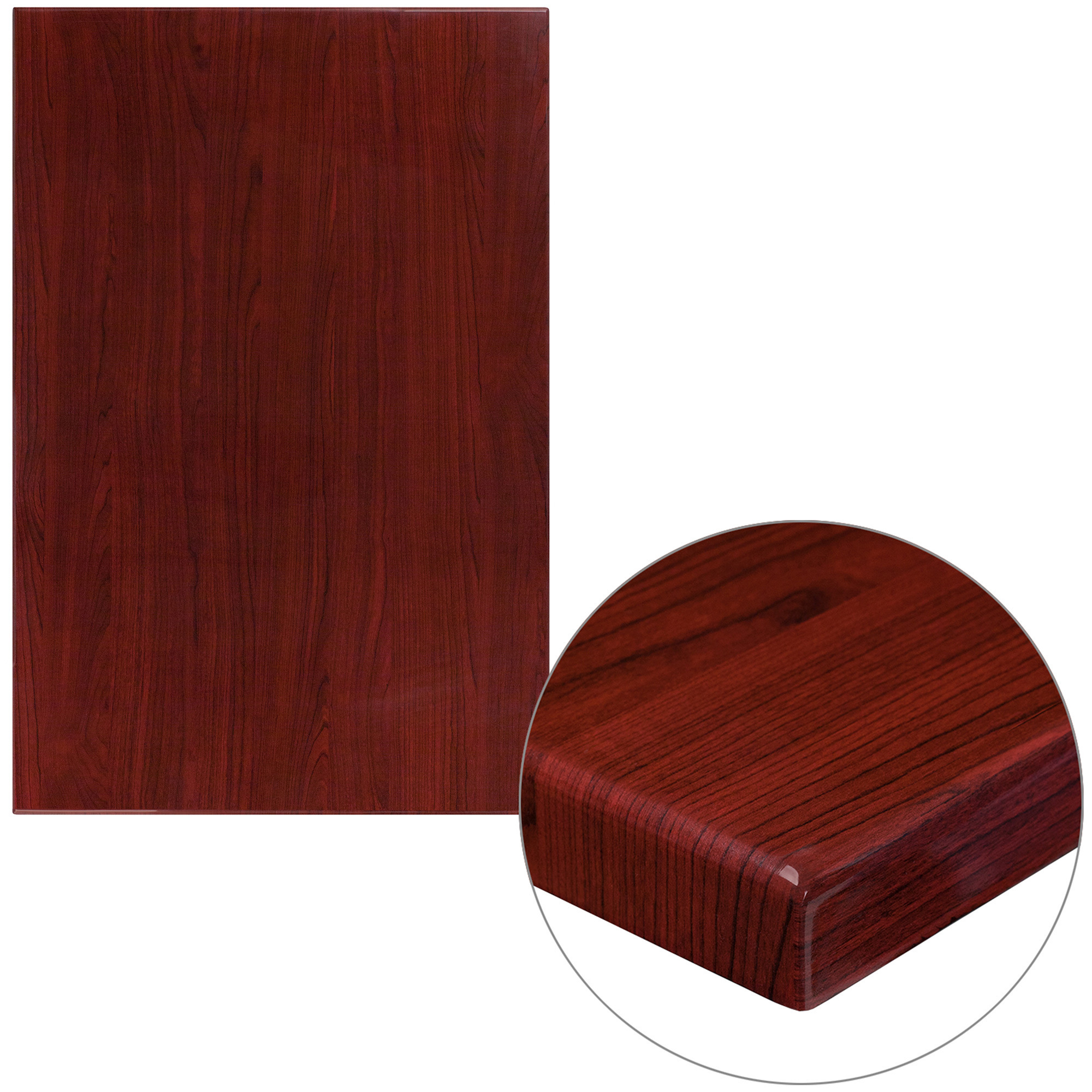 Flash Furniture 45Inch L x 30Inch W Rectangular Resin Tabletop â Mahogany, Model TPMAH3045