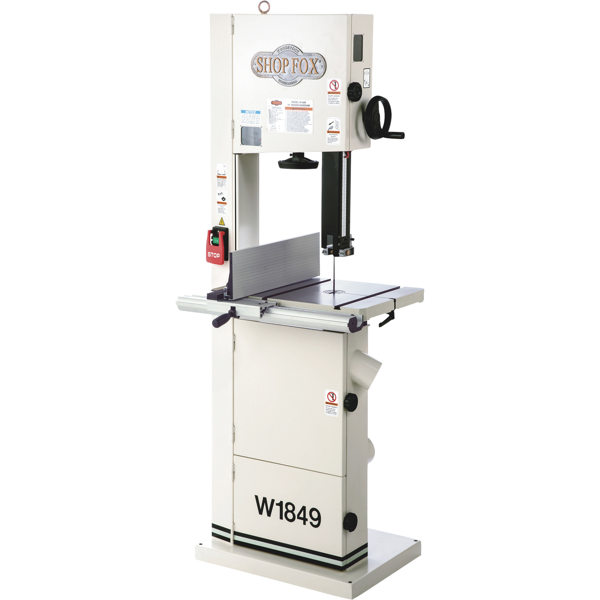 Shop Fox 14Inch Resaw Bandsaw, Model W1849