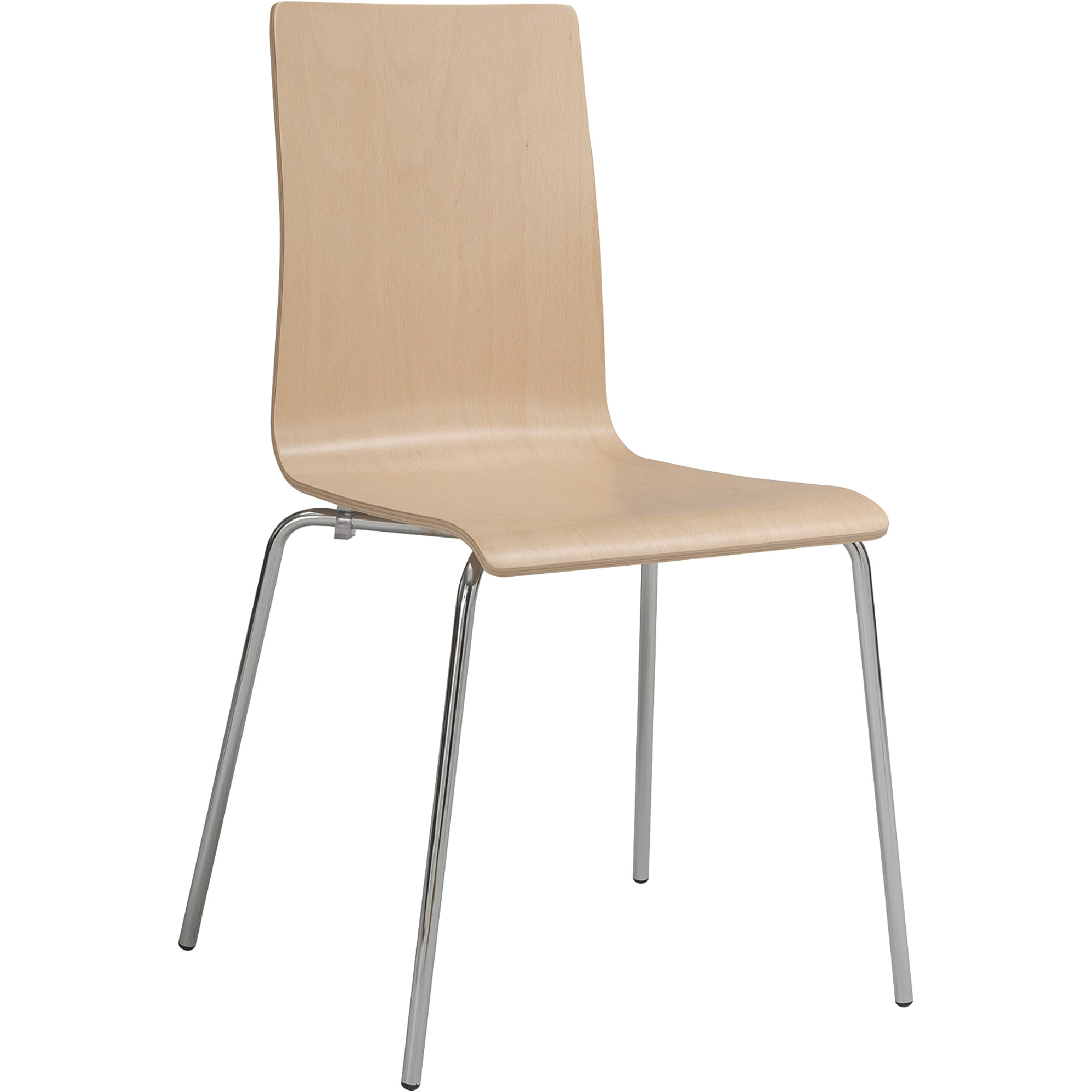 Safco Bosk Stack Chairs â Set of 2, Beech, Model 4298BH