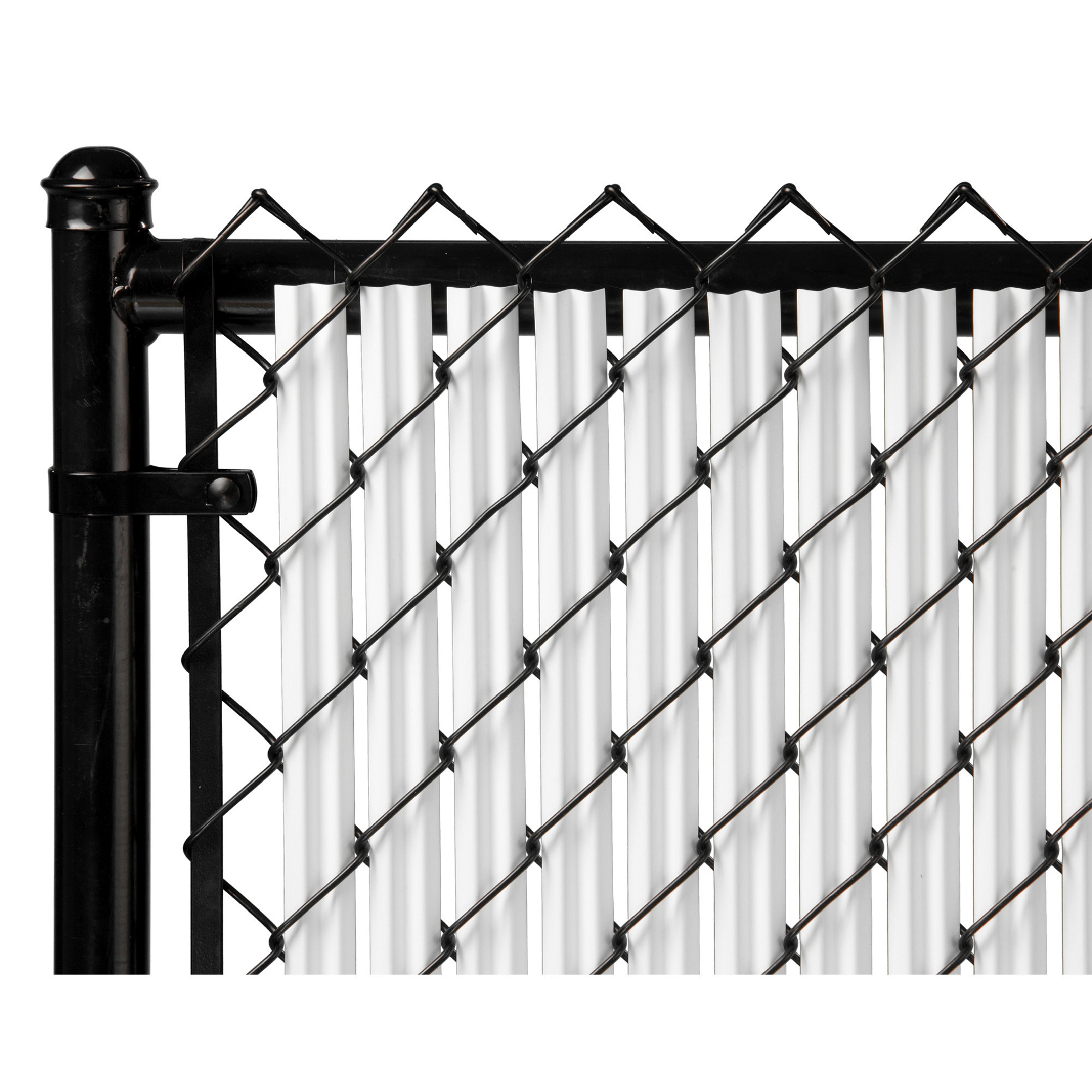 Ridged Slats 5ft. Vertical Privacy Slats â 82-Piece Set, White, Covers 10 Linear Feet, Model SR5WH