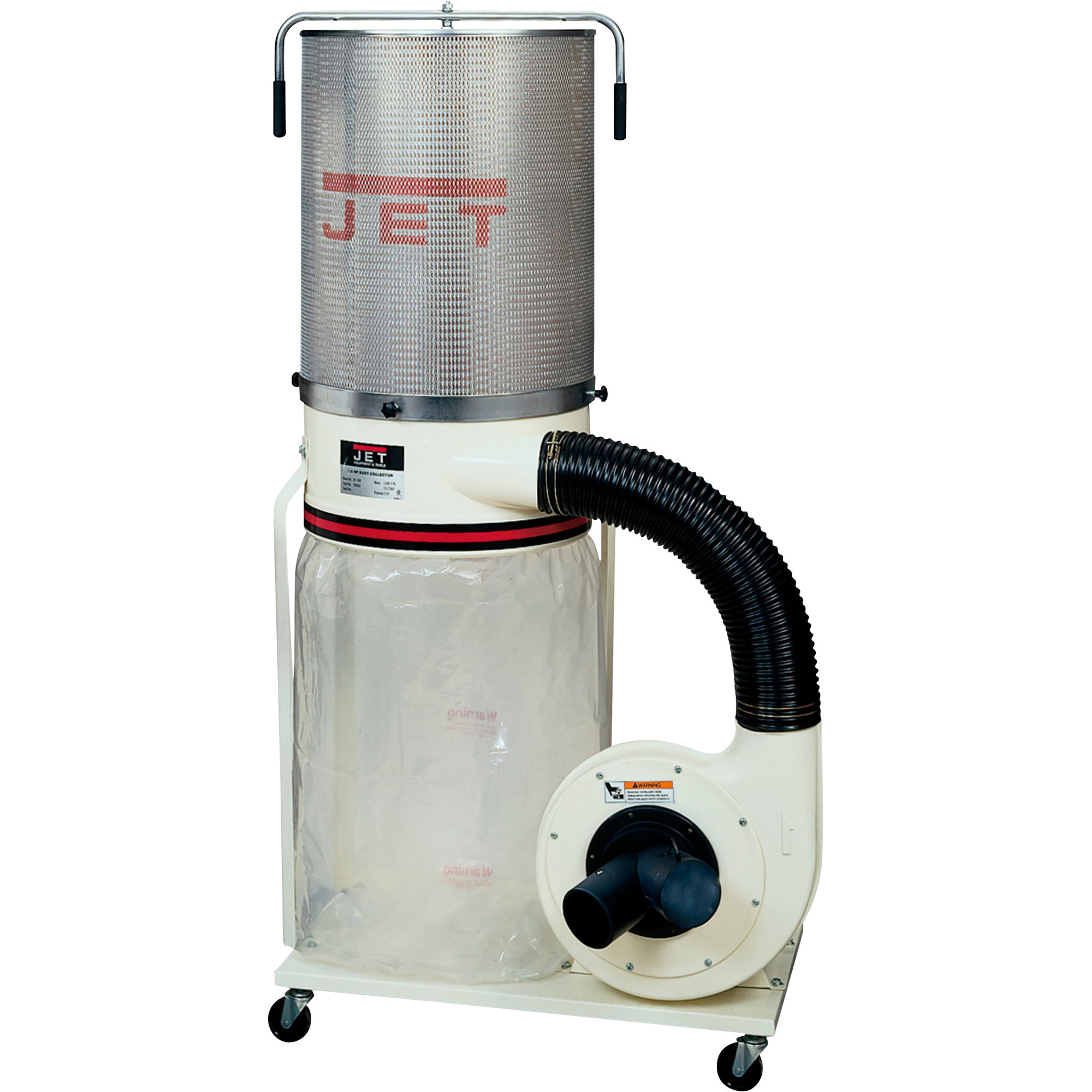JET Vortex Cone Dust Collector, 2 HP, 1-Phase, 230 Volt, 2-Micron Canister Kit, Model DC-1200VX-CK1