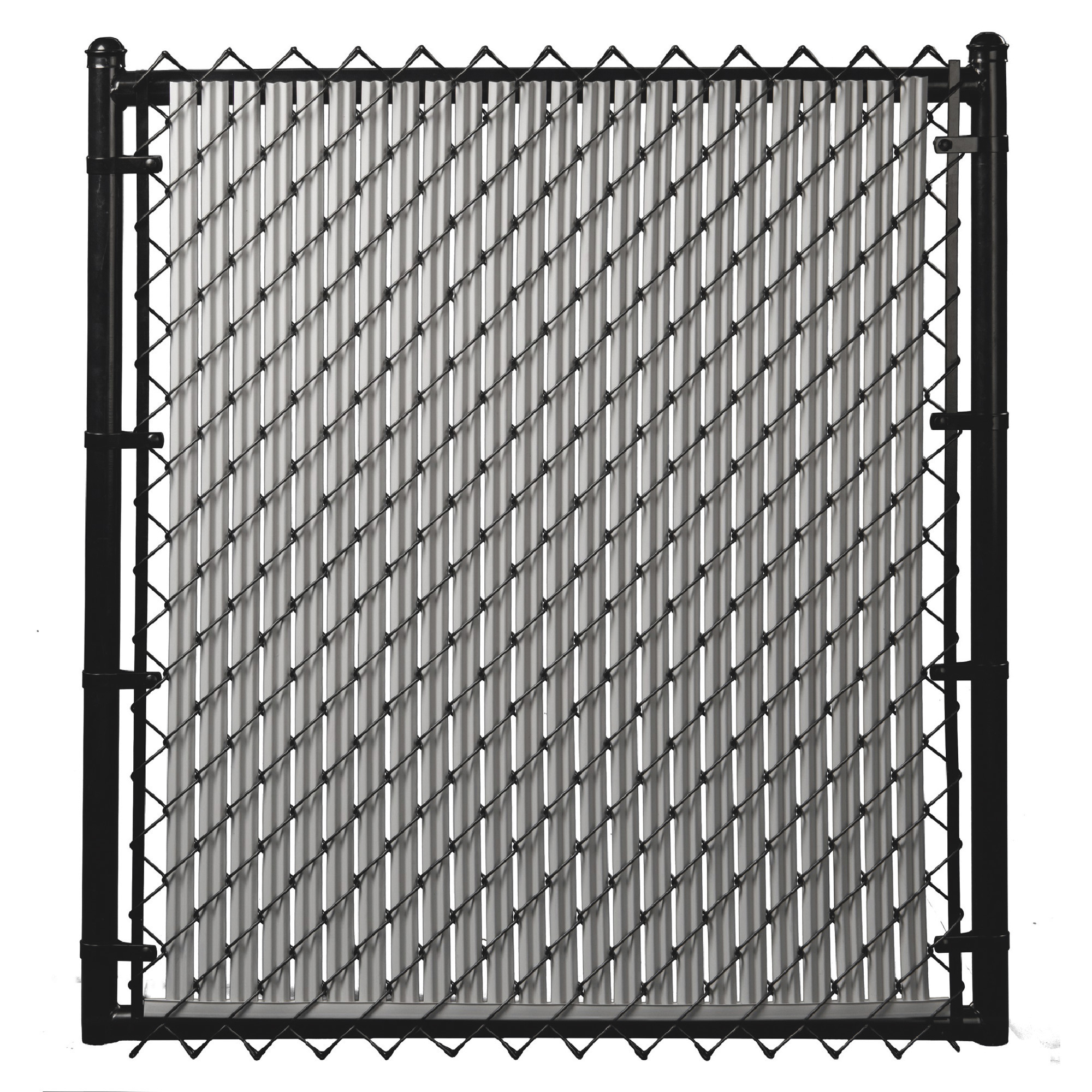 Ridged Slats 8ft. Vertical Privacy Slats â 82-Piece Set, Gray, Covers 10 Linear Feet, Model SR8GY