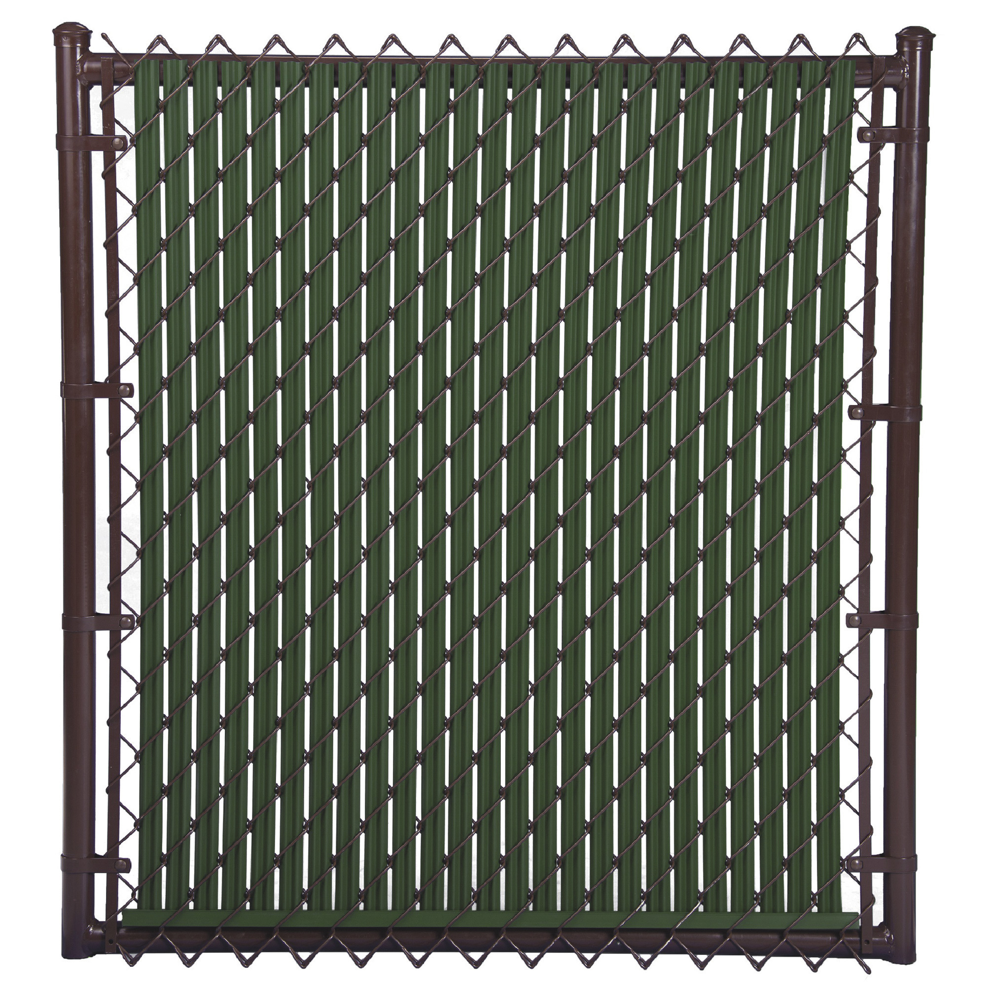 Ridged Slats 8ft. Vertical Privacy Slats â 82-Piece Set, Green, Covers 10 Linear Feet, Model SR8GN