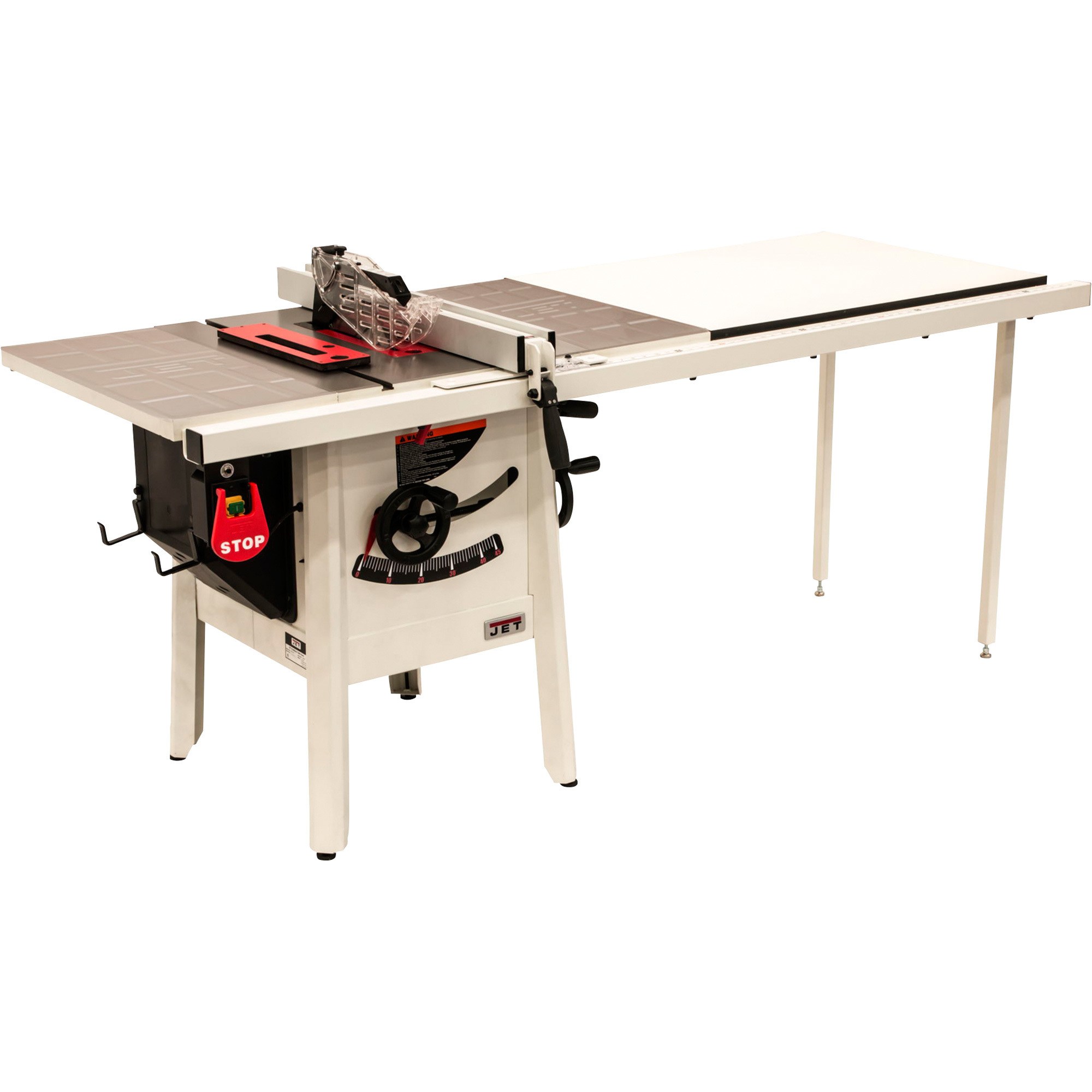 JET ProShop 10Inch Table Saw, 1.75 HP, 115 Volt, 52Inch Rip, Steel Wings, Model JPS-10