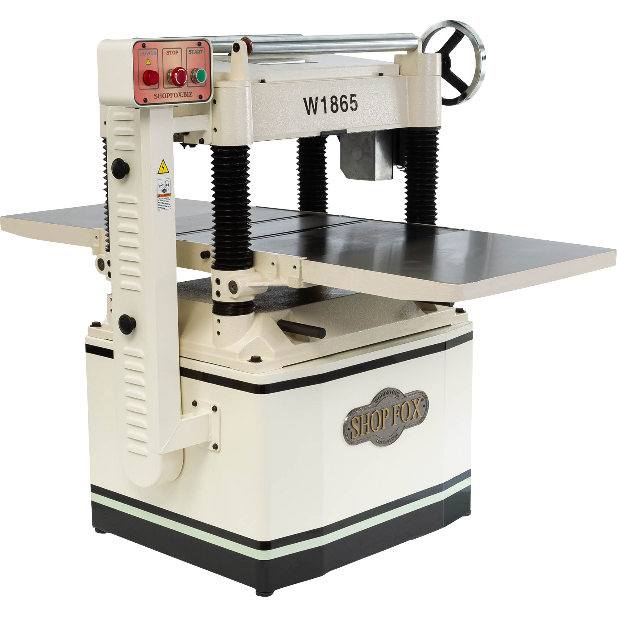 Shop Fox 20Inch Wood Planer with Helical Cutterhead, 5 HP, Model W1865