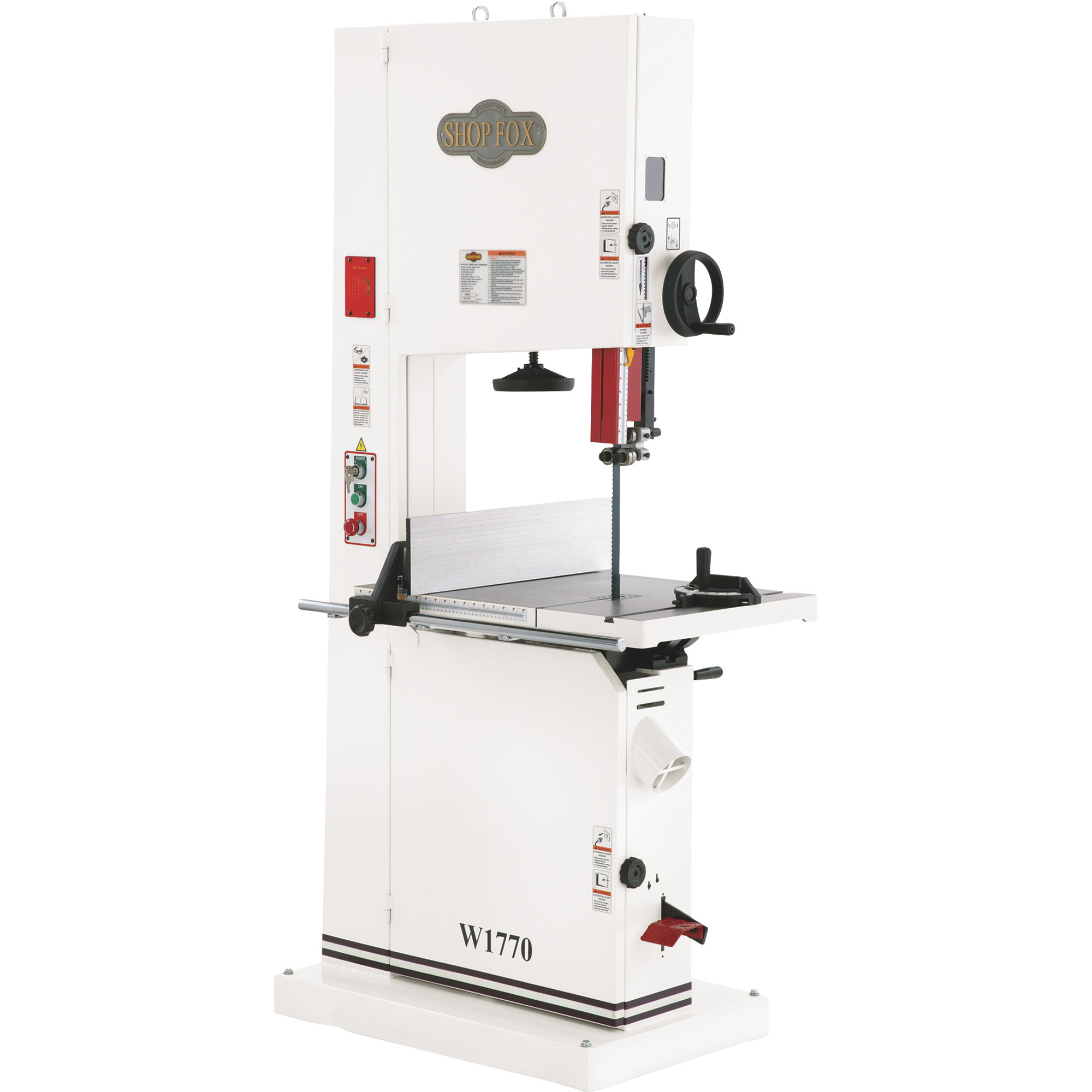 Shop Fox 21Inch Band Saw, 5 HP, 1 PH, 220V Model W1770