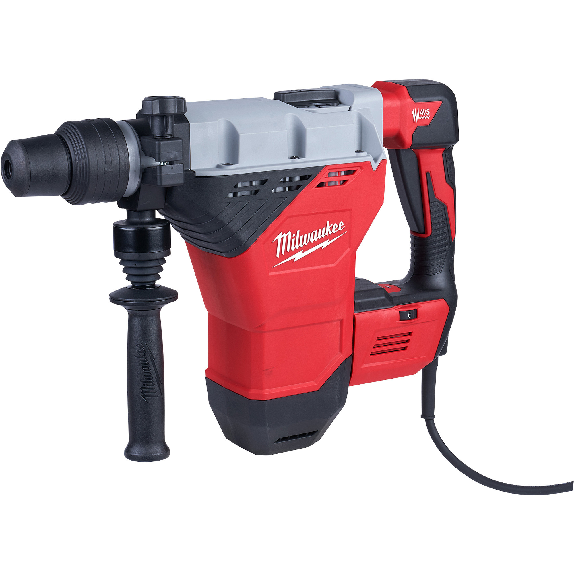 Milwaukee SDS Max Rotary Hammer, 1 3/4Inch Chuck, 15 Amp, 8.1 Ft./Lbs., 380 RPM, 2900 BPM, Model 5546-21