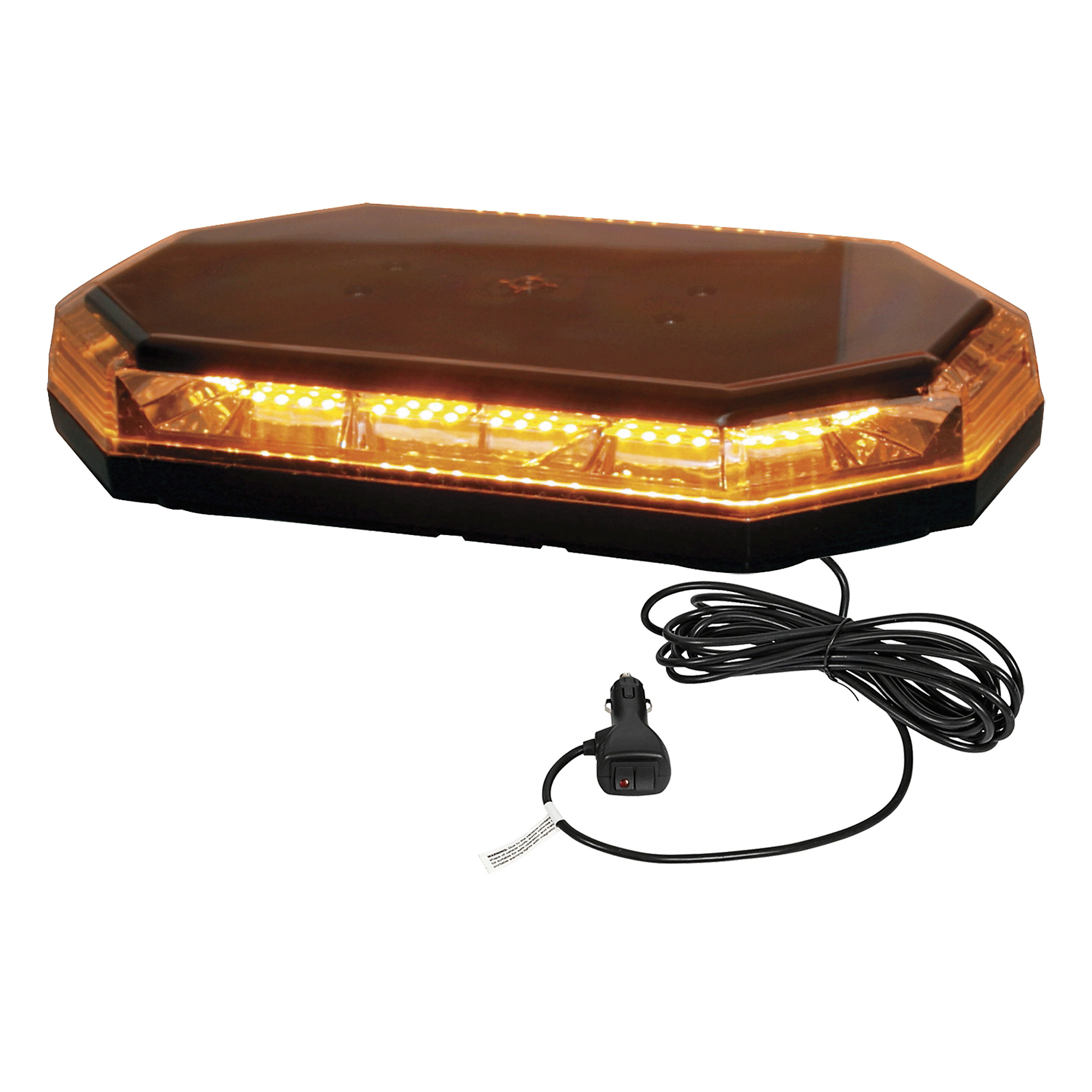 Buyers Products Mini LED Light Bar, Amber, 56 LEDs, Magnetic/Permanent Mount, Model 8891060