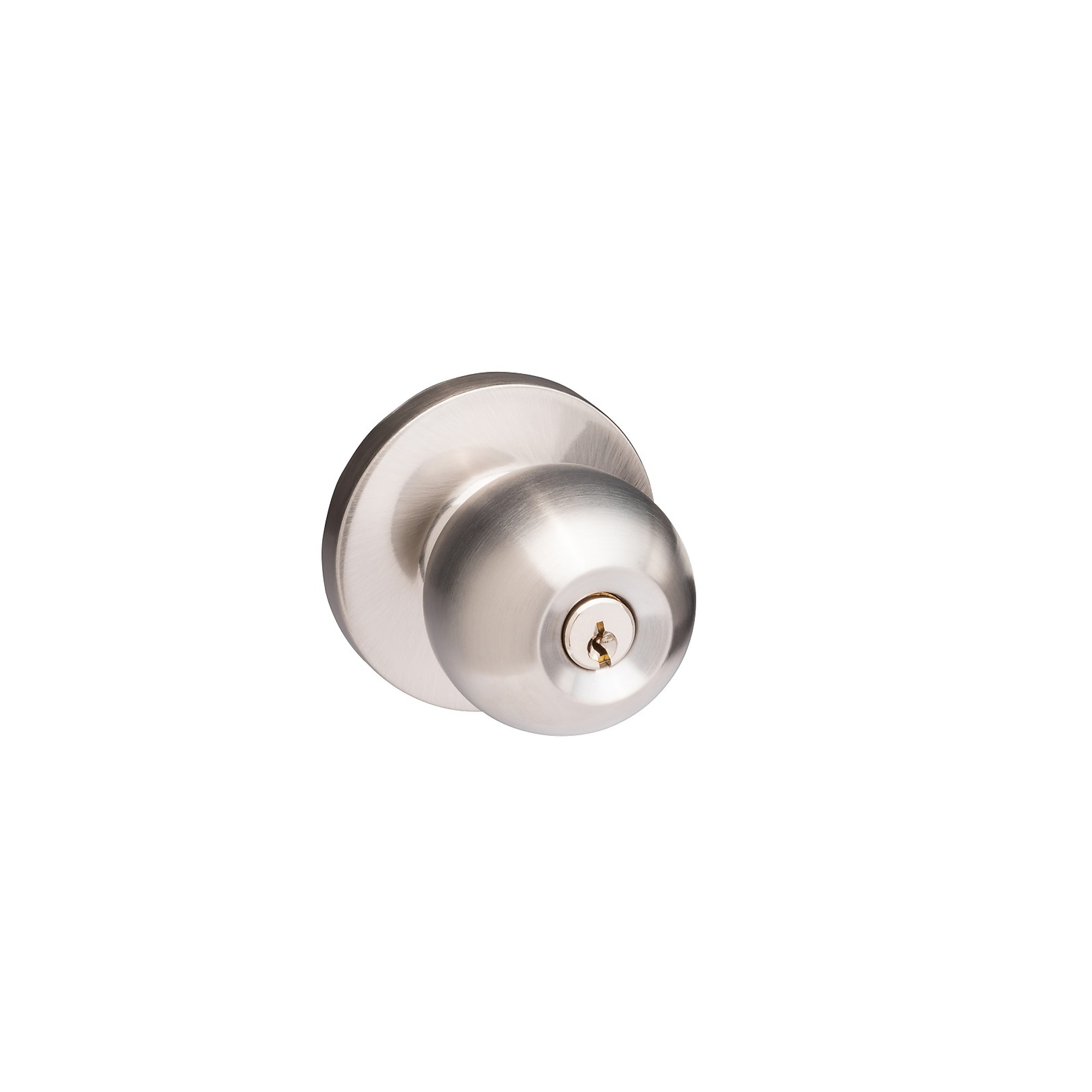 Trans Atlantic, Commercial Entry Ball Knob Trim with Lock for Exit Device, Max. Fits Door Width 48 in, MInch Fits Door Width 35 in, Model ED-BKL500-